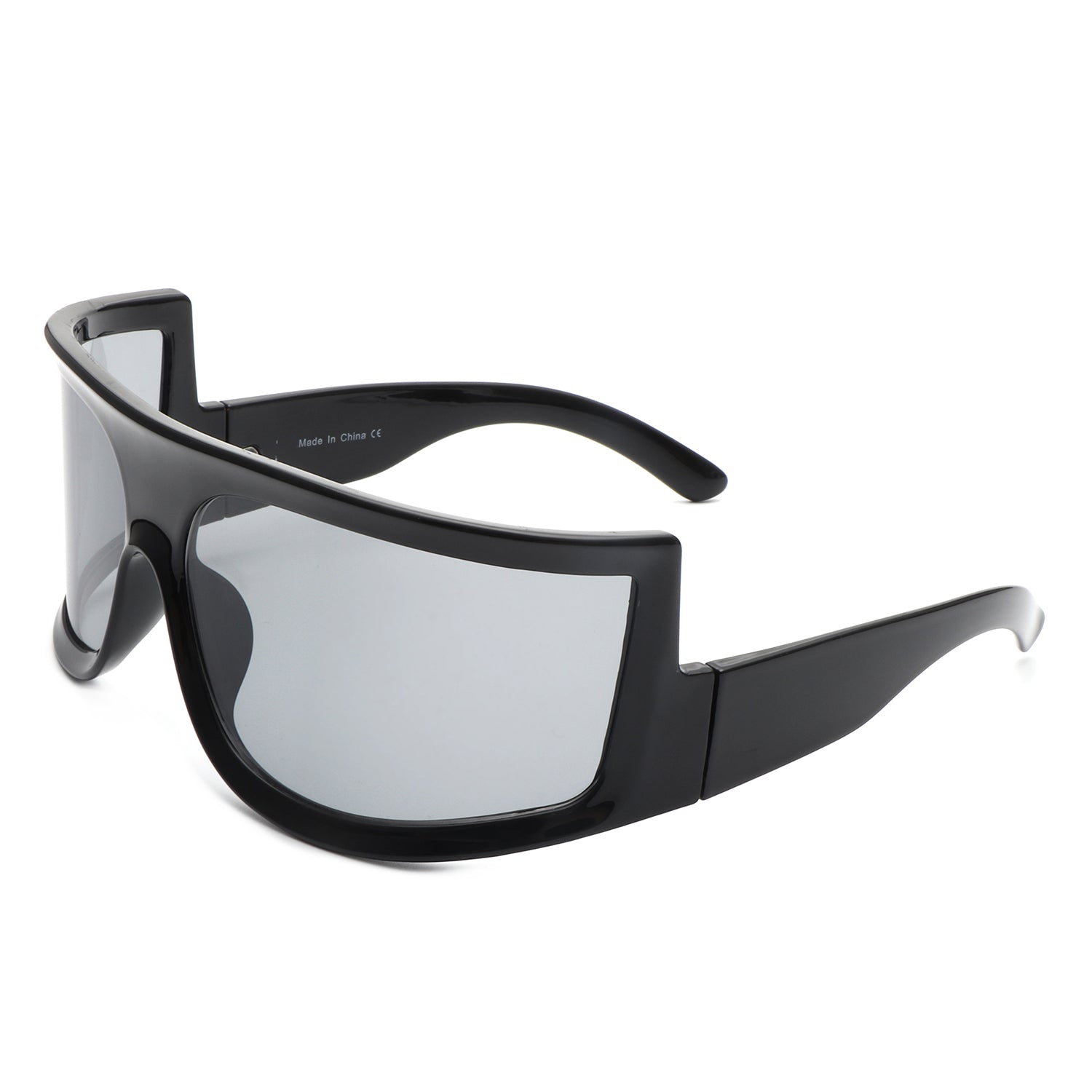 Kaelina Oversize Irregular Fashion Square Wrap Around Sunglasses with a stylish design and protective lenses.