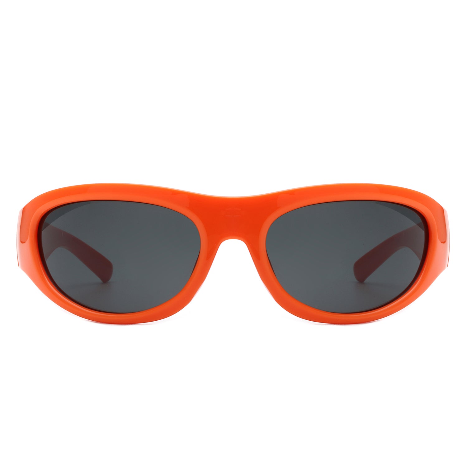 Kaelos Rectangle Wrap Around Oval Sports Sunglasses with a sleek design, featuring a durable plastic frame and high-quality lenses for outdoor protection.
