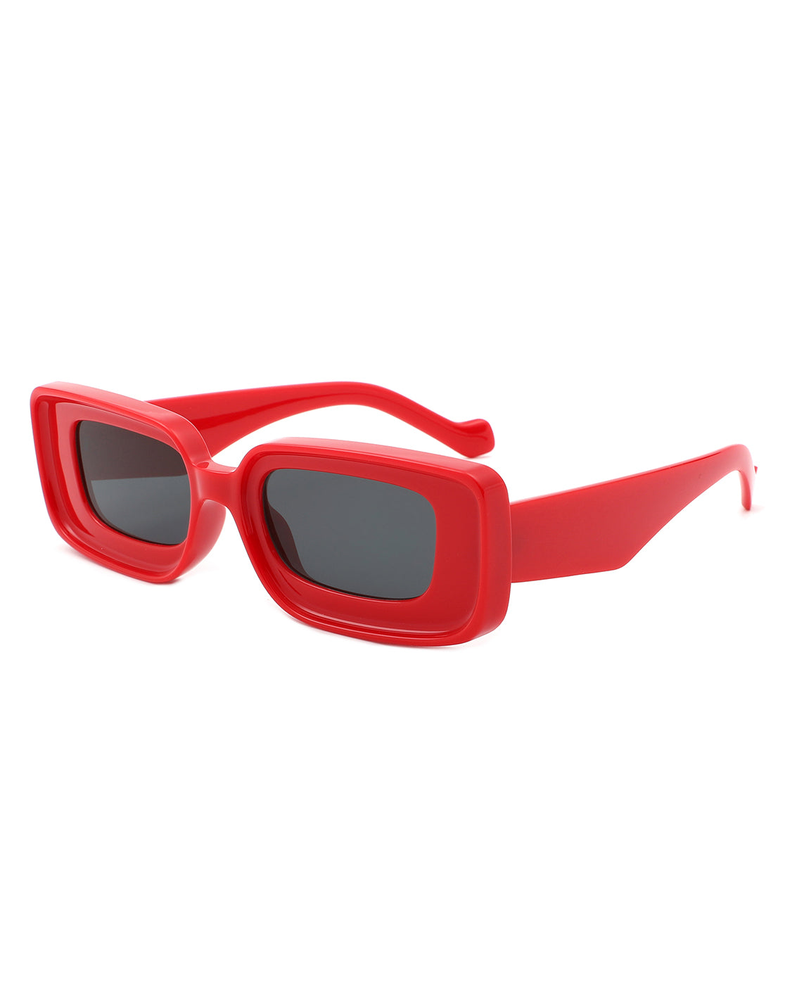 Kastieland Chunky Narrow Rectangle Fashion Sunglasses for Women, featuring a stylish chunky design with UV protection.