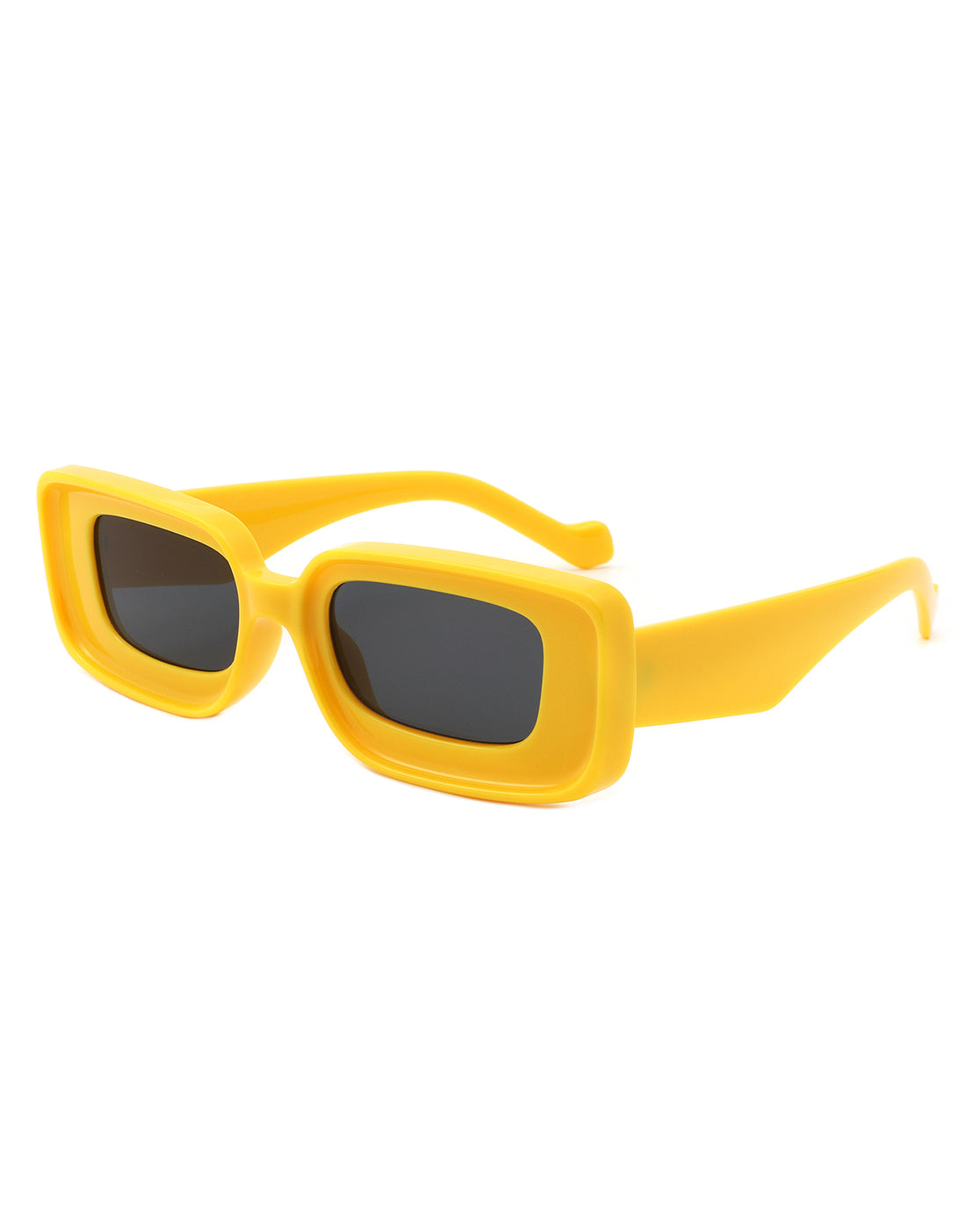 Kastieland Chunky Narrow Rectangle Fashion Sunglasses for Women, featuring a stylish chunky design with UV protection.