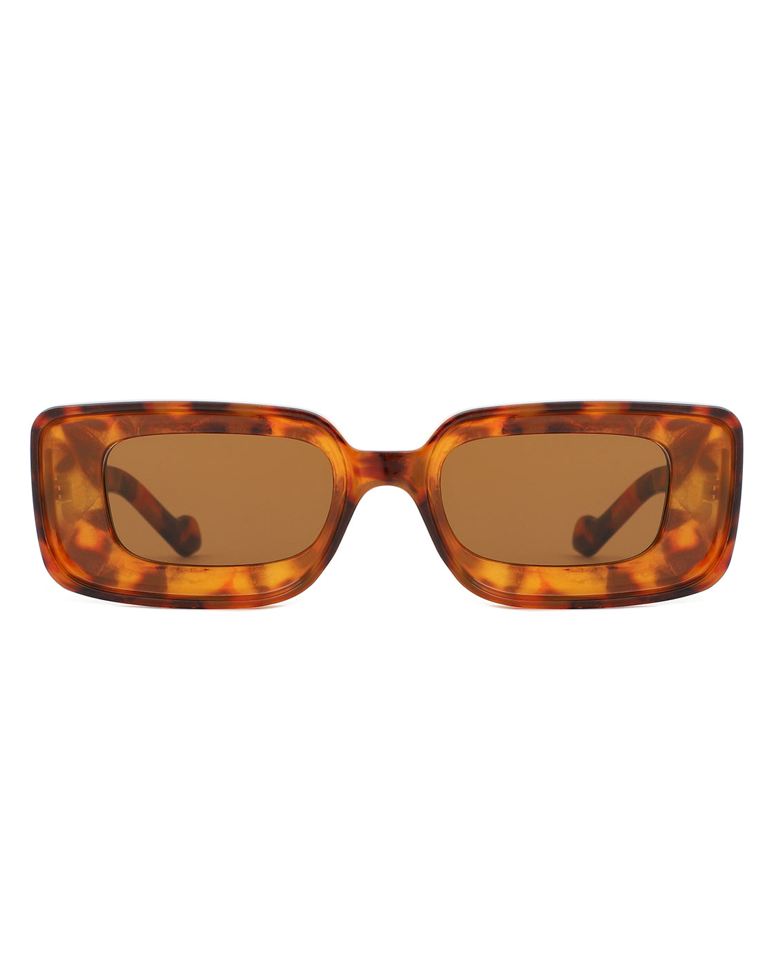 Kastieland Chunky Narrow Rectangle Fashion Sunglasses for Women, featuring a stylish chunky design with UV protection.