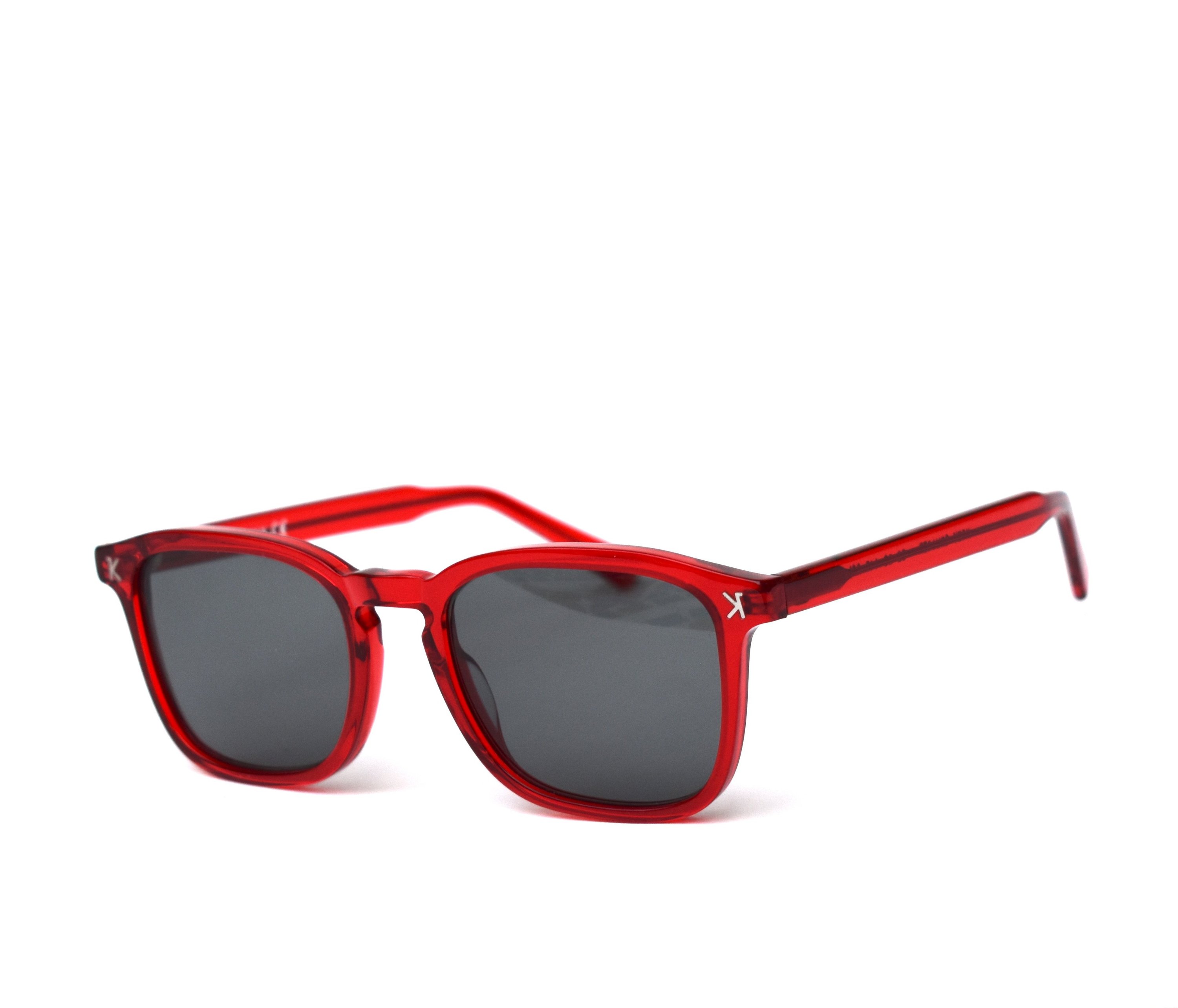 Kozy Cruiser Crystal Red eyewear featuring a stylish acetate frame and Zeiss CR39 lenses.