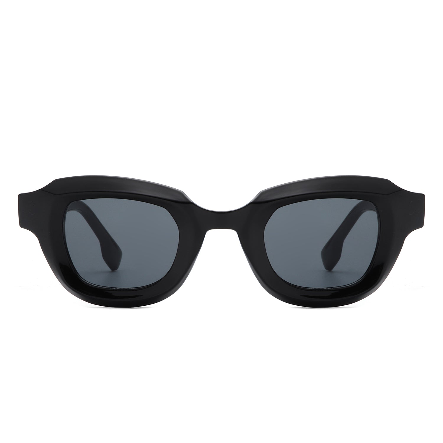 Kyvyn Small Square Horn-Rimmed Fashion Color Pop Sunglasses with vibrant colors and sleek design, perfect for stylish sun protection.