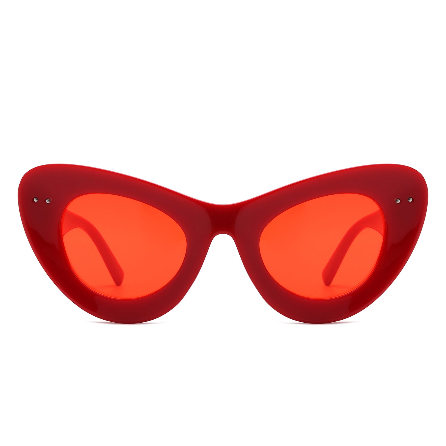 Luminara Retro Round Cat Eye Women Fashion Sunglasses with stylish cat eye design and UV protection.