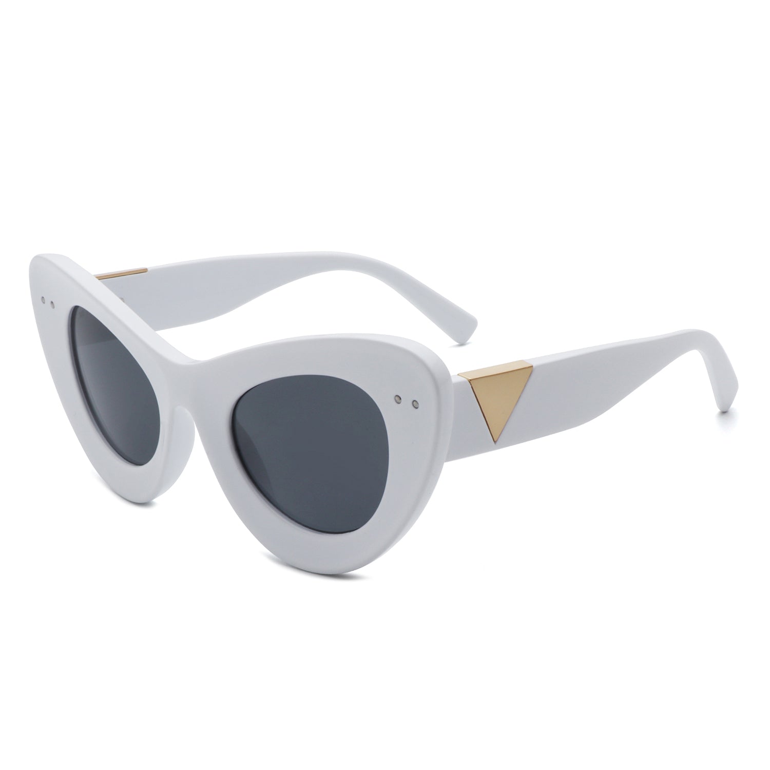 Luminara Retro Round Cat Eye Women Fashion Sunglasses with stylish cat eye design and UV protection.