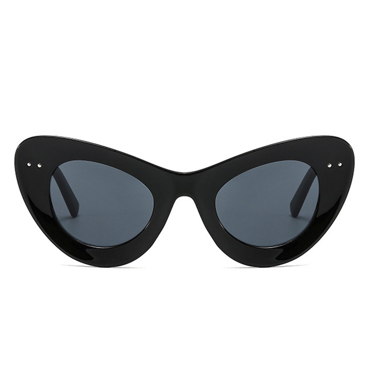 Luminara Retro Round Cat Eye Women Fashion Sunglasses with stylish cat eye design and UV protection.