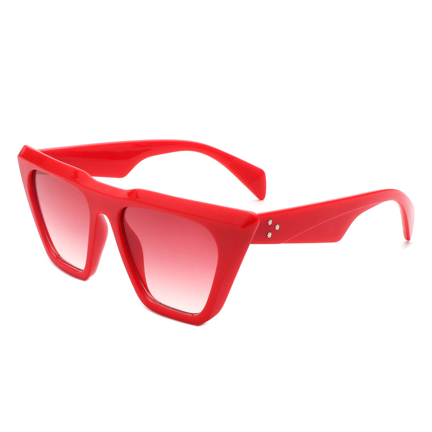 Lyra Retro Cat Eye Flat Top Square Fashion Sunglasses with a stylish design and UV protection.