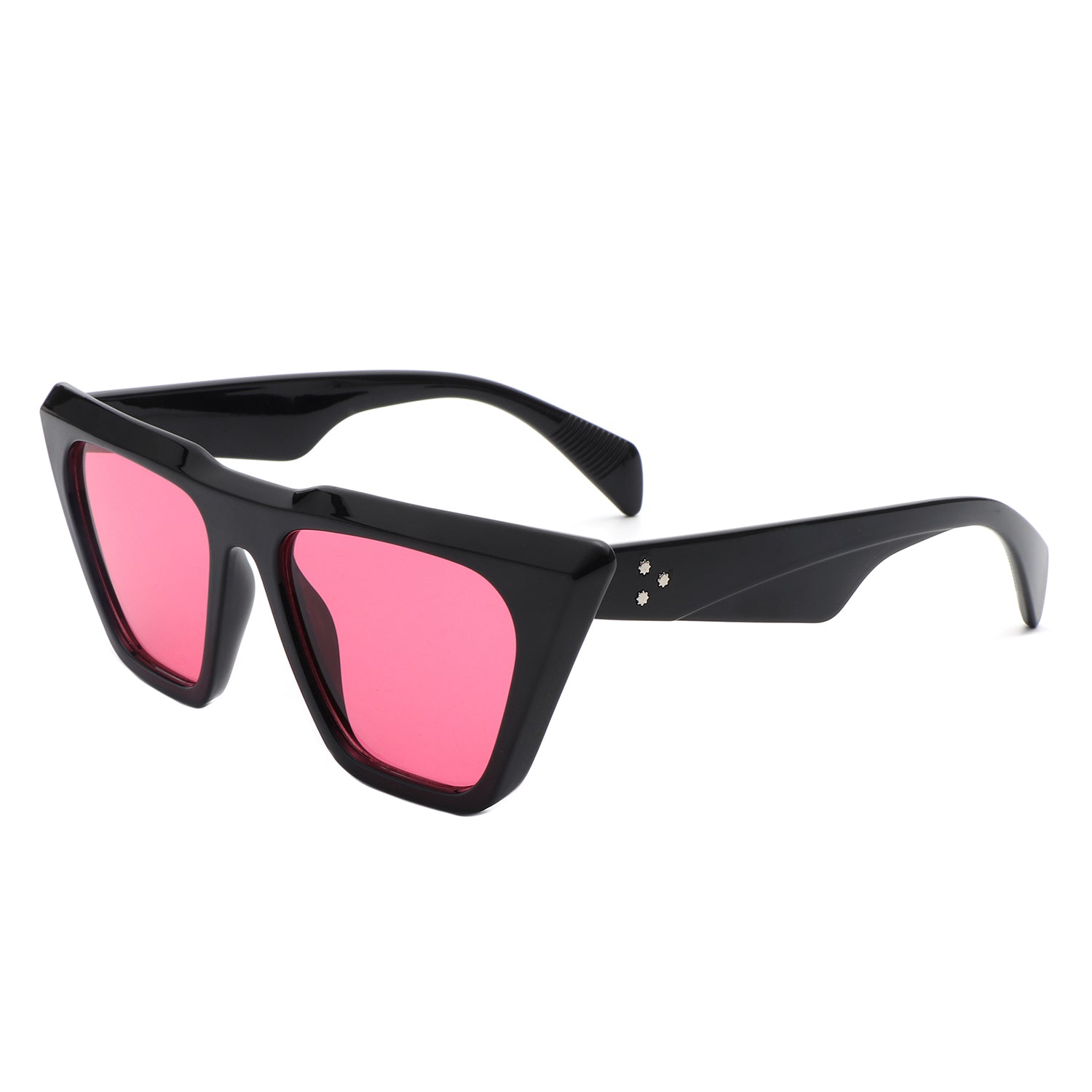 Lyra Retro Cat Eye Flat Top Square Fashion Sunglasses with a stylish design and UV protection.