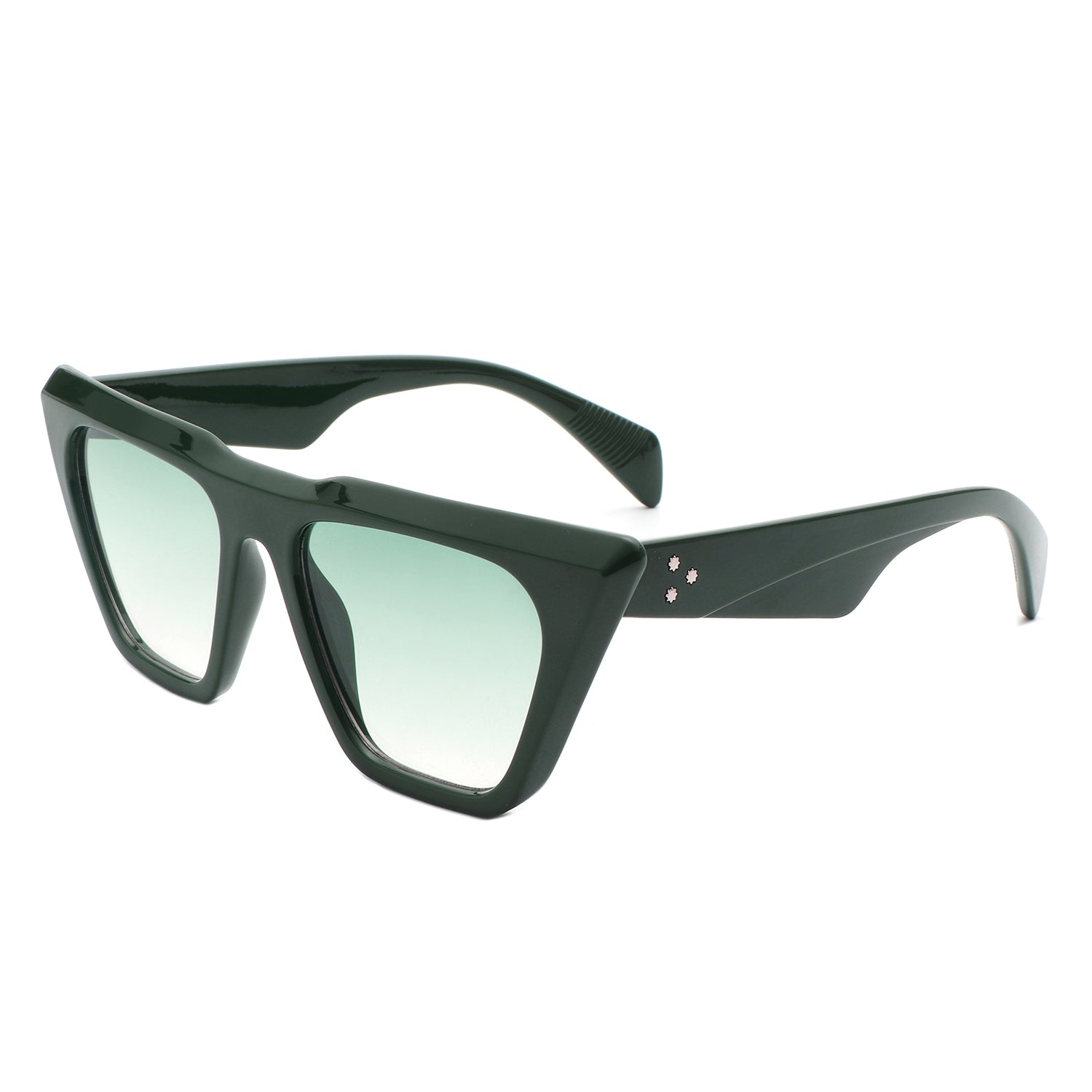 Lyra Retro Cat Eye Flat Top Square Fashion Sunglasses with a stylish design and UV protection.