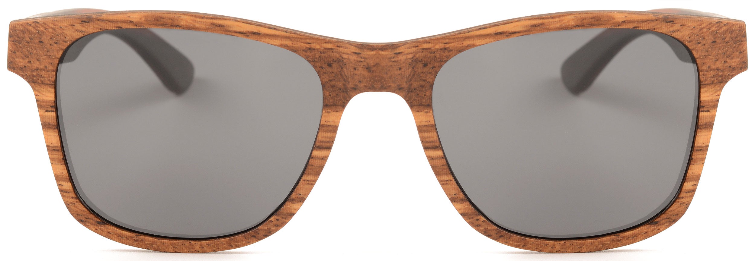 Micky Wood Sunglasses featuring multilayer wood frame in various wood combinations with grey TAC polarised lenses.