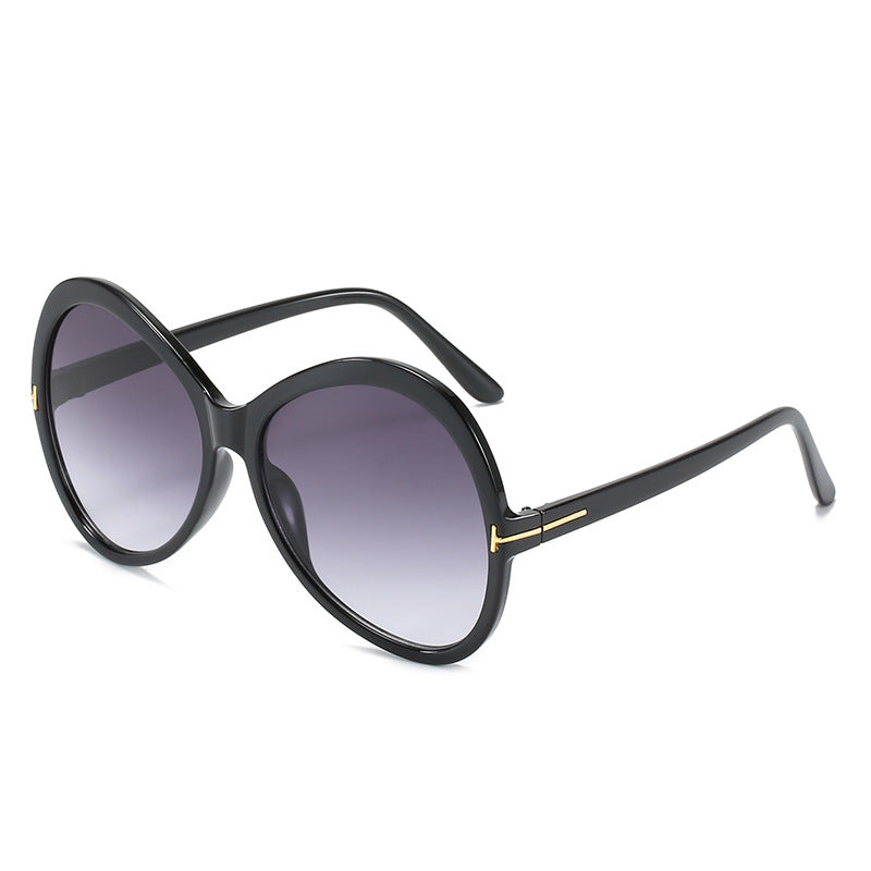 A pair of trendy big frame sunglasses showcasing a unique personality style, perfect for fashion enthusiasts.