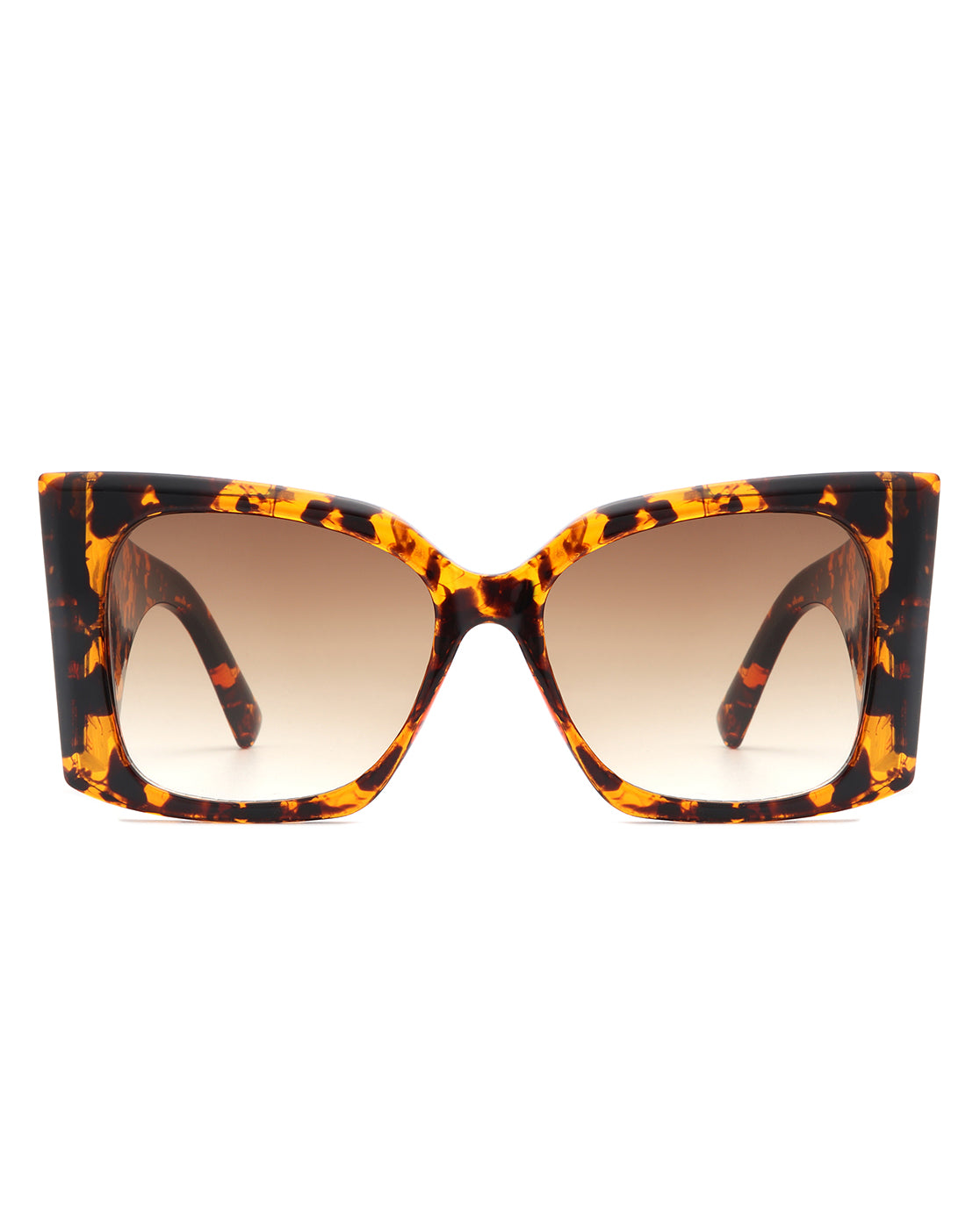 Nythea oversized chunky large square sunglasses for women, featuring a bold square frame and polycarbonate lenses for sun protection.