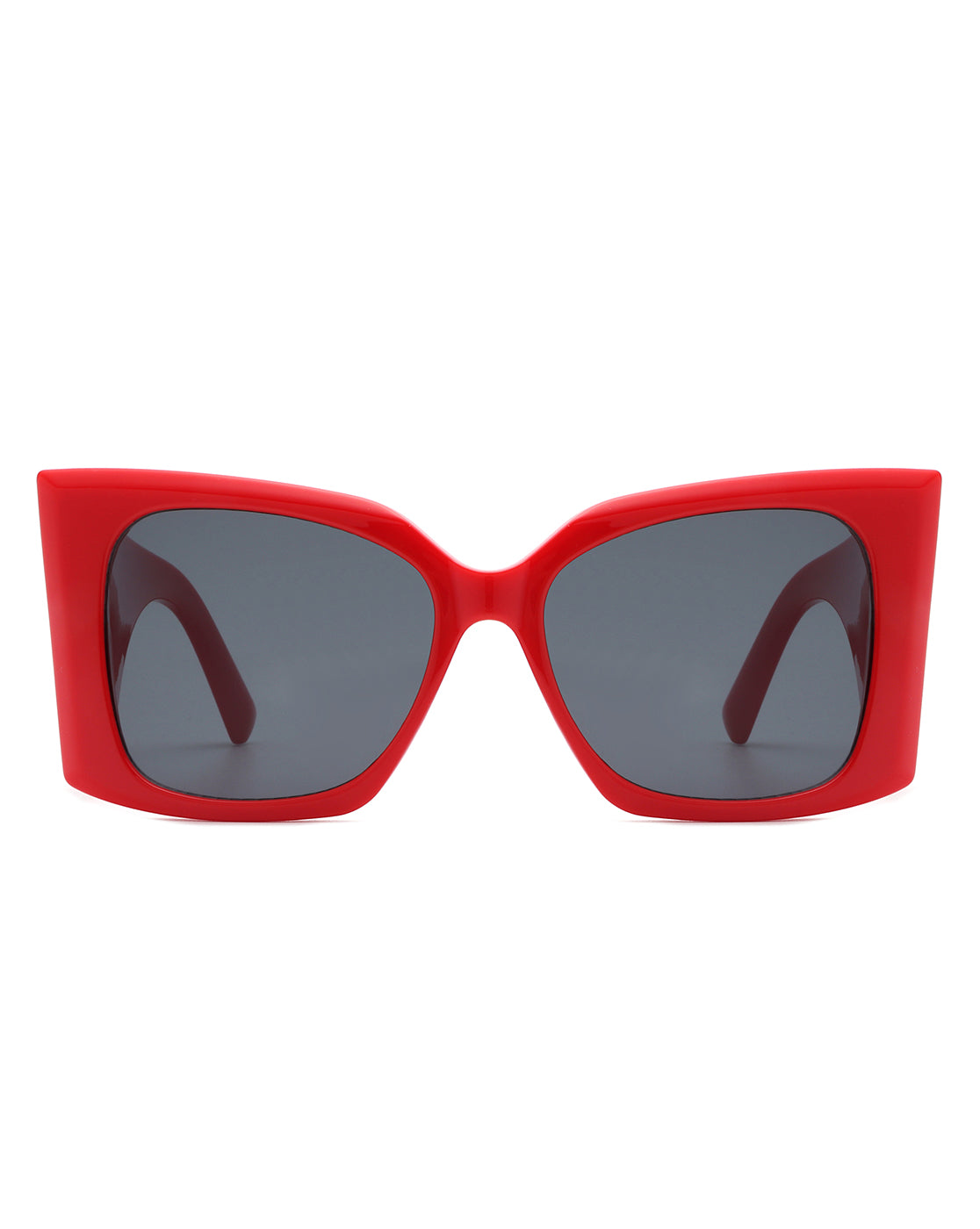 Nythea oversized chunky large square sunglasses for women, featuring a bold square frame and polycarbonate lenses for sun protection.