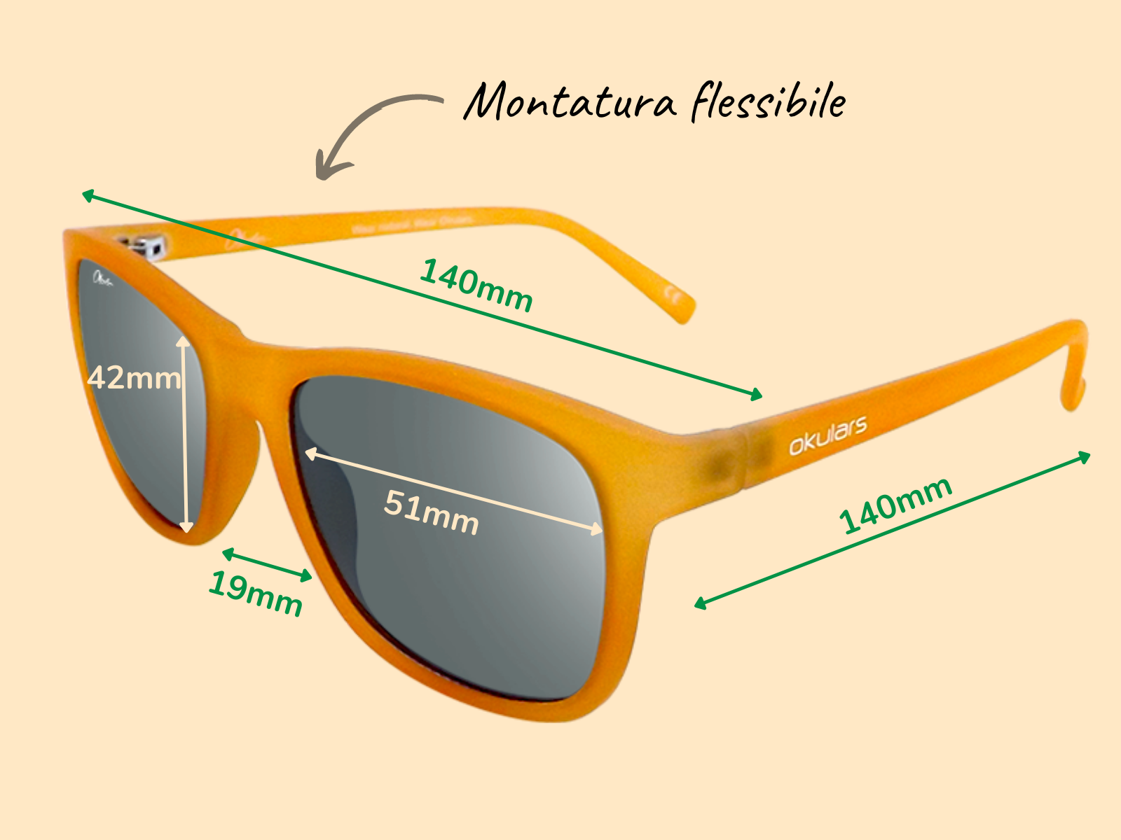 Okulars Eco Nordic Amber Black sunglasses with a matte finish, showcasing a stylish design made from recycled materials.