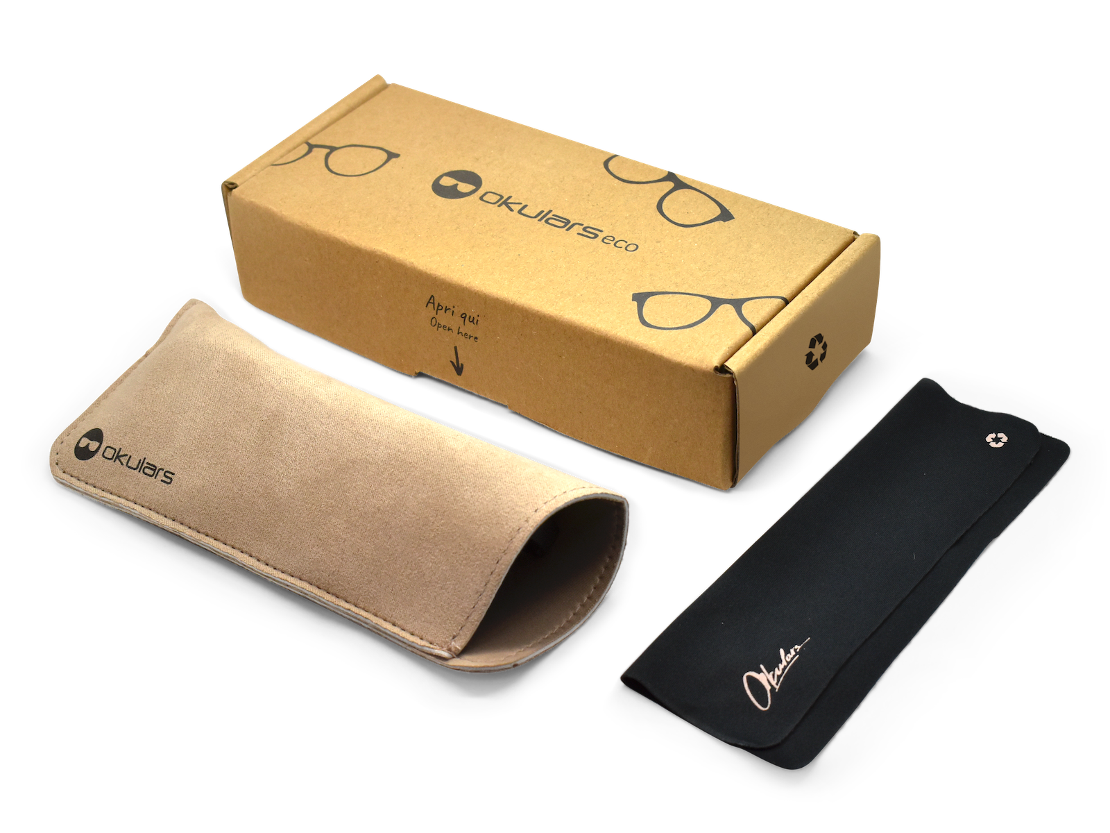 Okulars Eco Nordic Amber Black sunglasses with a matte finish, showcasing a stylish design made from recycled materials.