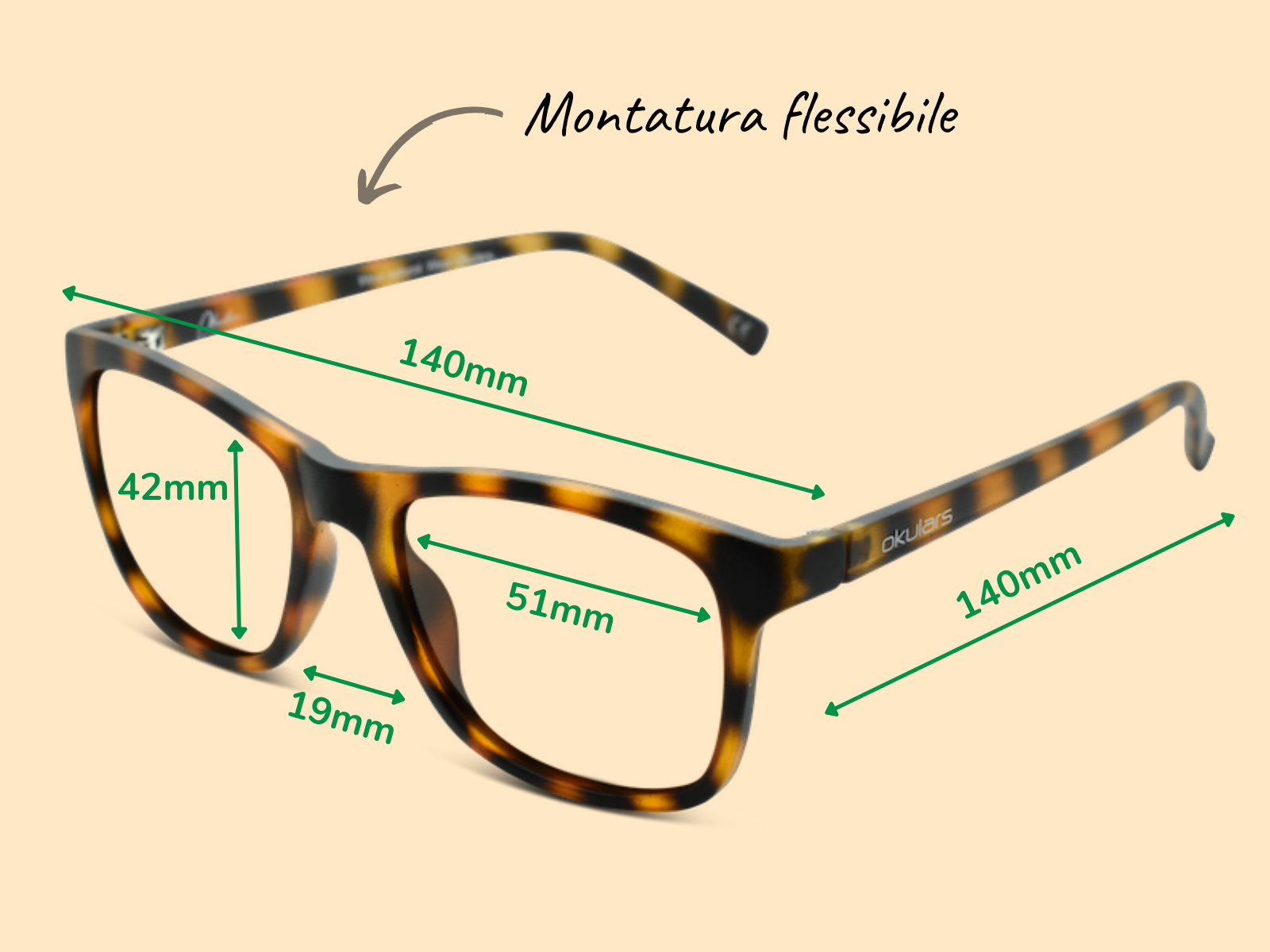 Okulars Eco Nordic Luce Blu - Sand glasses with a matte finish, displayed with a velvet case and cleaning cloth.