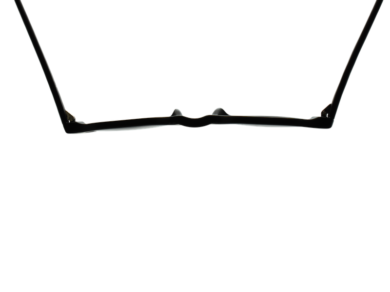 Okulars Eco Pacific Black sunglasses with a sleek matte finish, made from recycled materials, displayed on a neutral background.