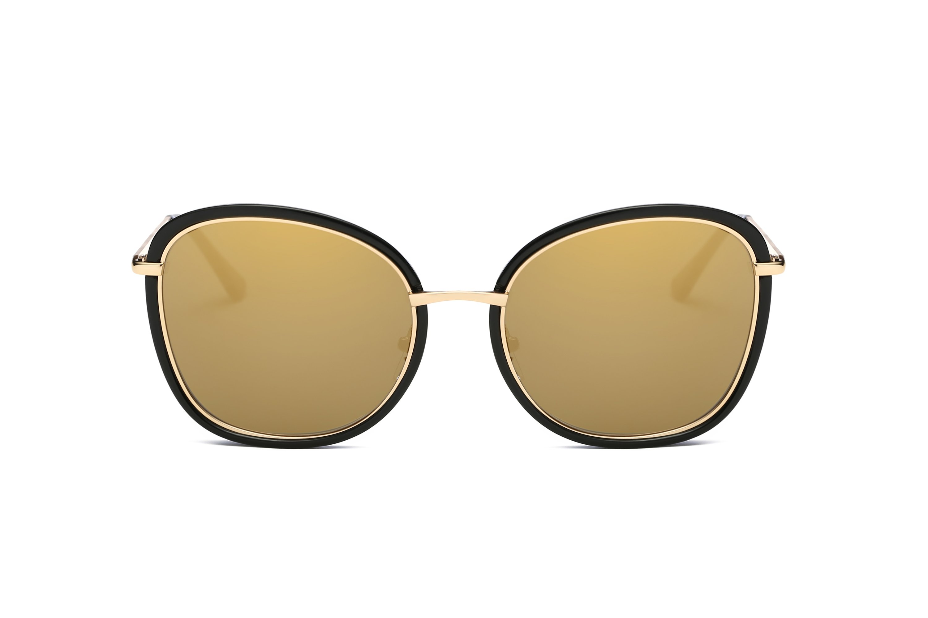 Orabelle Women Round Cat Eye Fashion Sunglasses with a stylish cat eye design, featuring a plastic and metal frame and PC lenses.