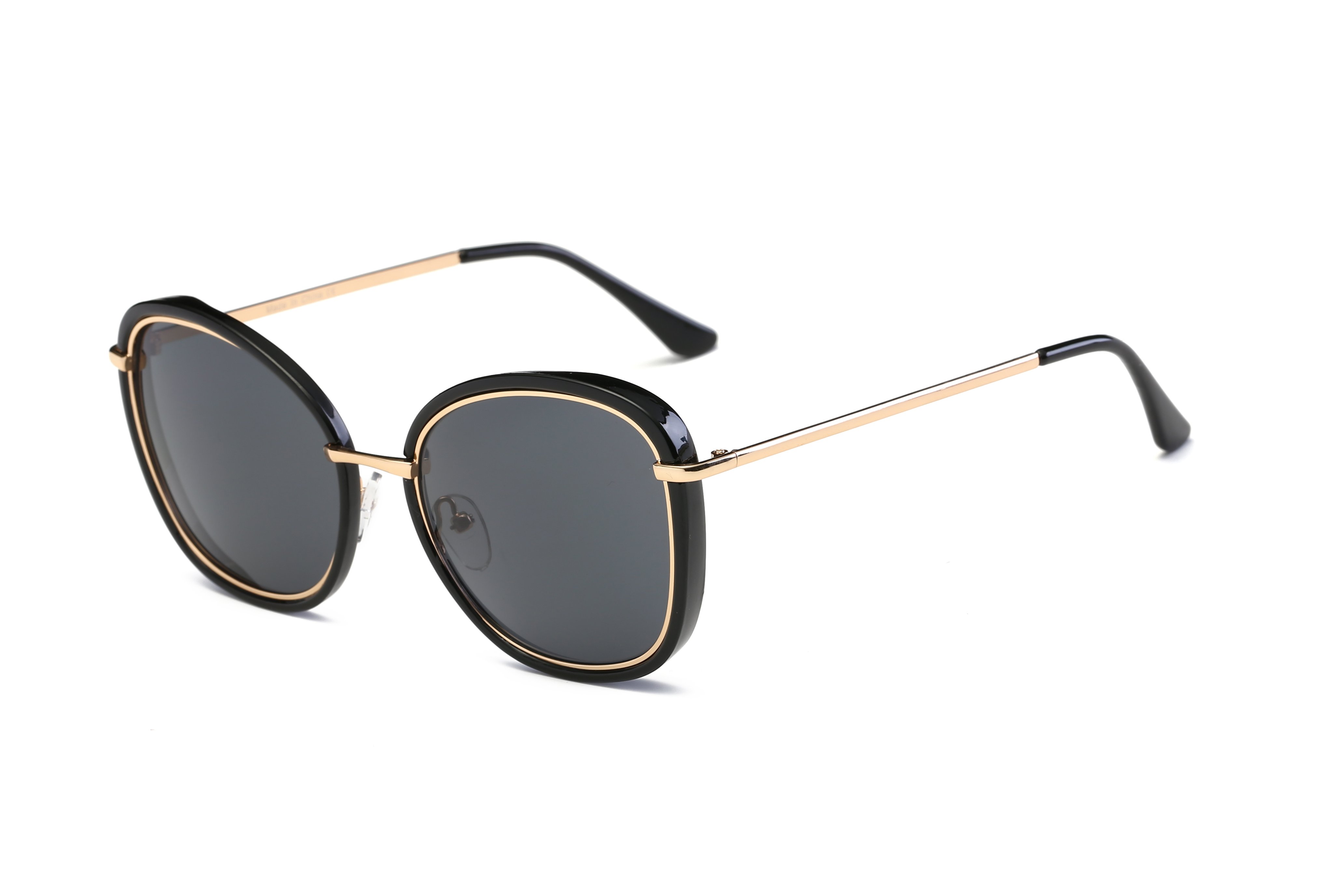 Orabelle Women Round Cat Eye Fashion Sunglasses with a stylish cat eye design, featuring a plastic and metal frame and PC lenses.