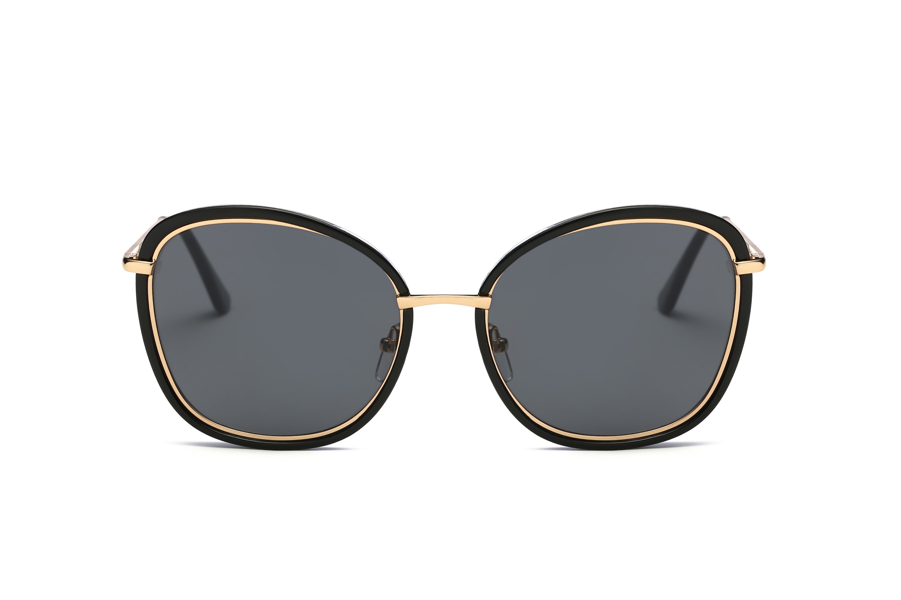 Orabelle Women Round Cat Eye Fashion Sunglasses with a stylish cat eye design, featuring a plastic and metal frame and PC lenses.