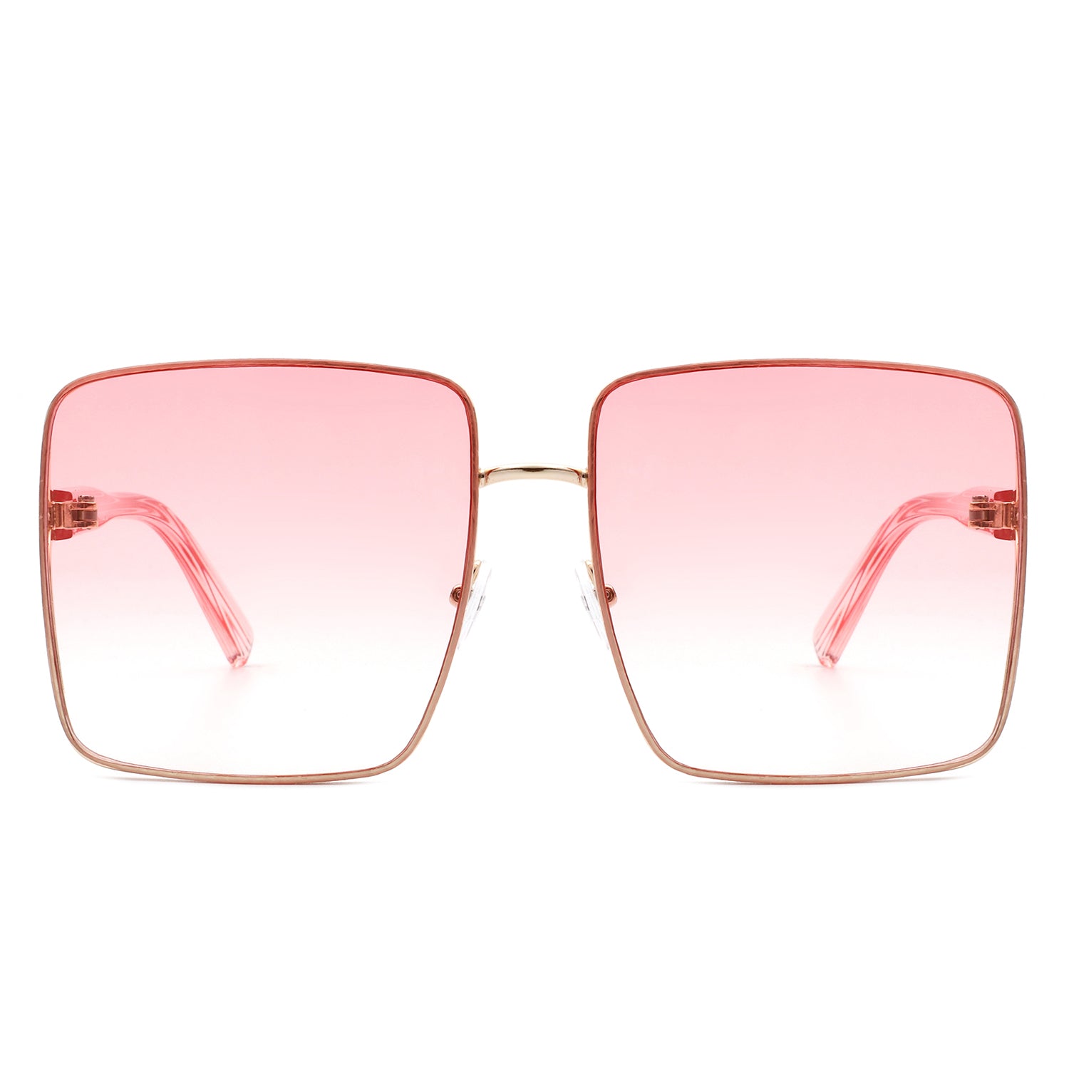 Proburg Classic Square Tinted Oversize Women Sunglasses with metal and plastic frame, featuring large tinted lenses for UV protection.