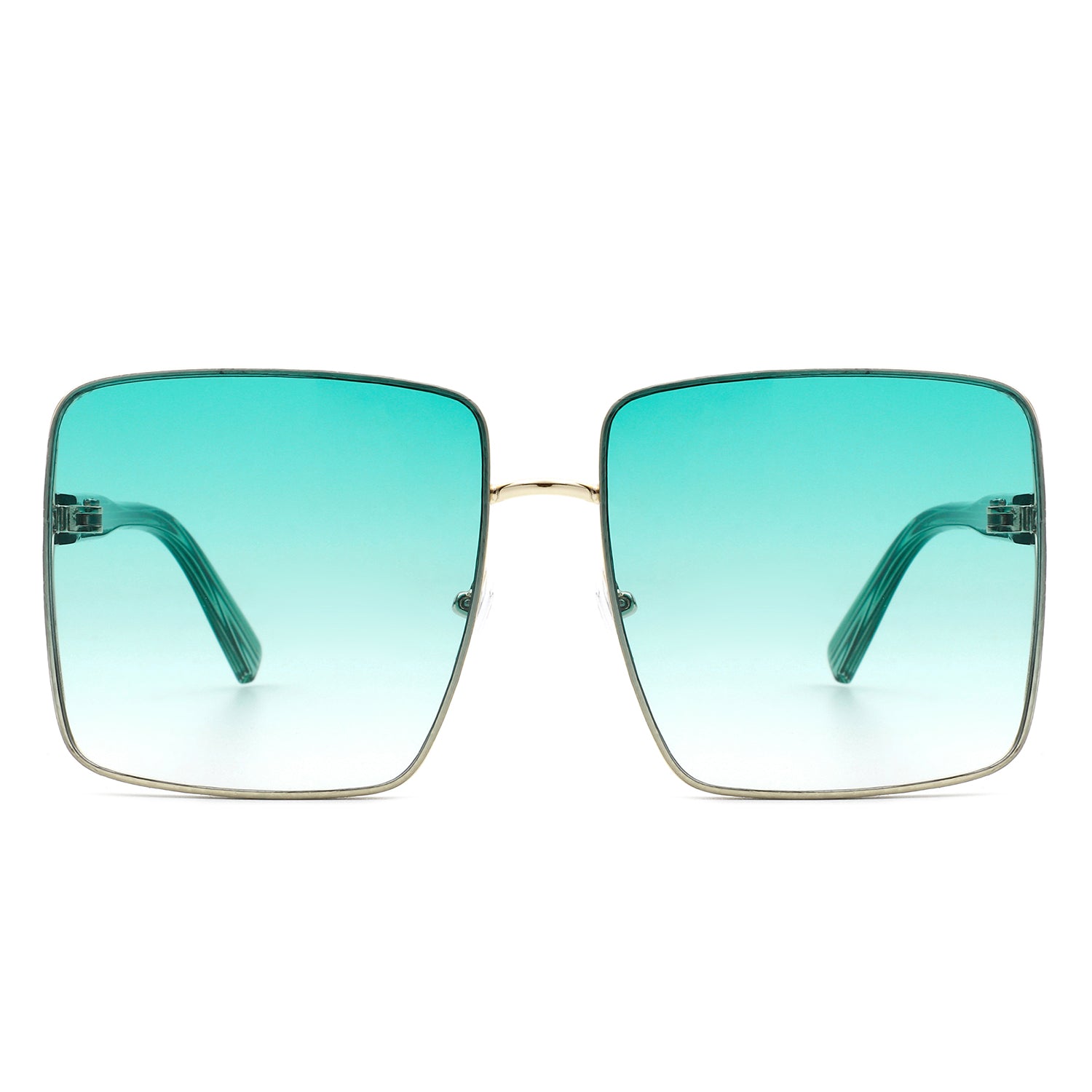 Proburg Classic Square Tinted Oversize Women Sunglasses with metal and plastic frame, featuring large tinted lenses for UV protection.