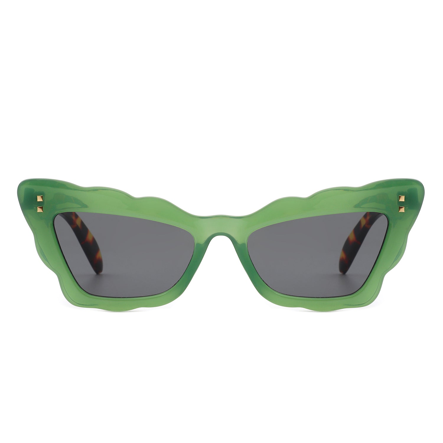 Radiance Women Irregular Butterfly Wavy Frame Tinted Fashion Cat Eye sunglasses with a stylish design and UV protection.