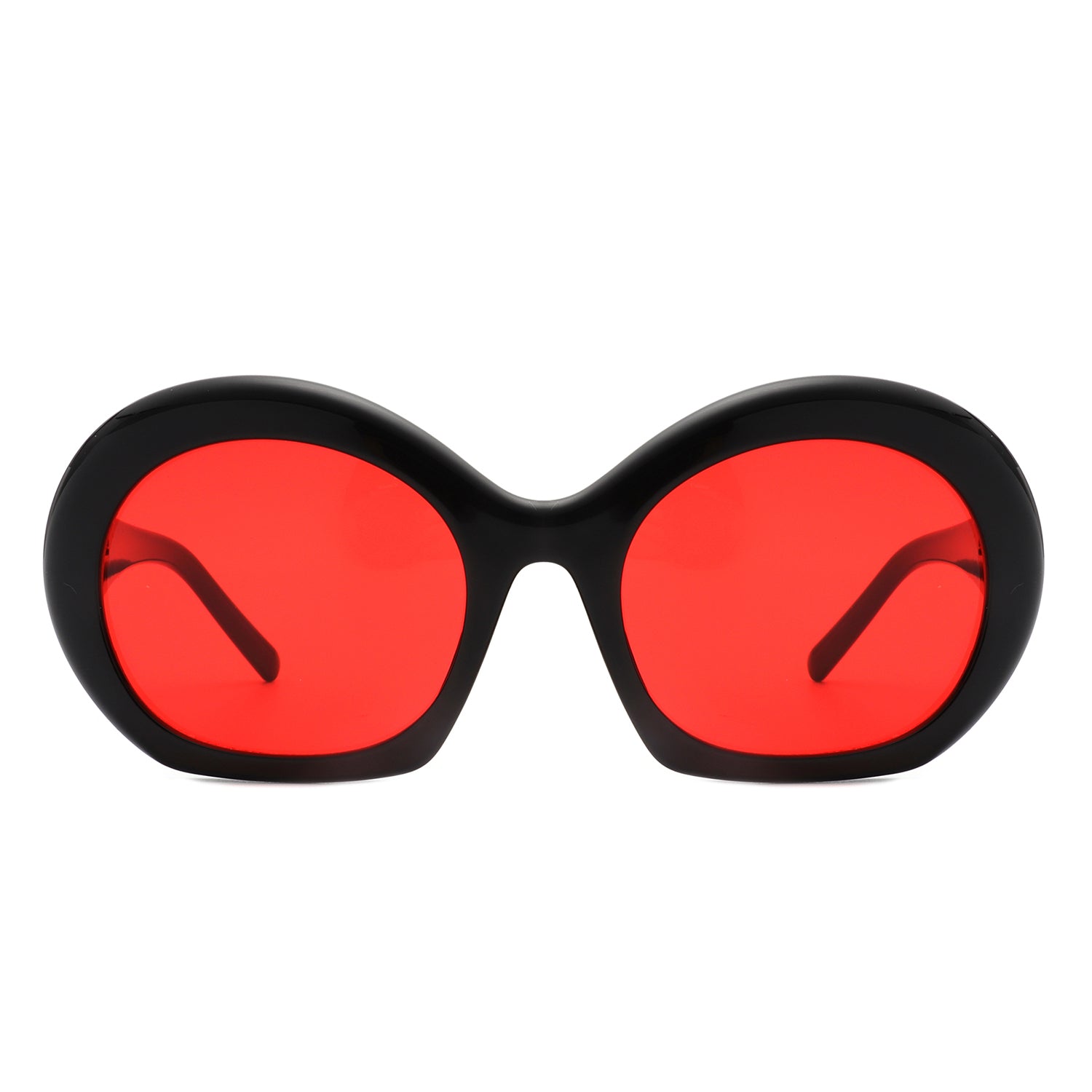 Rosalind Oversize Round Irregular Women Fashion Sunglasses with a stylish design and protective lenses.