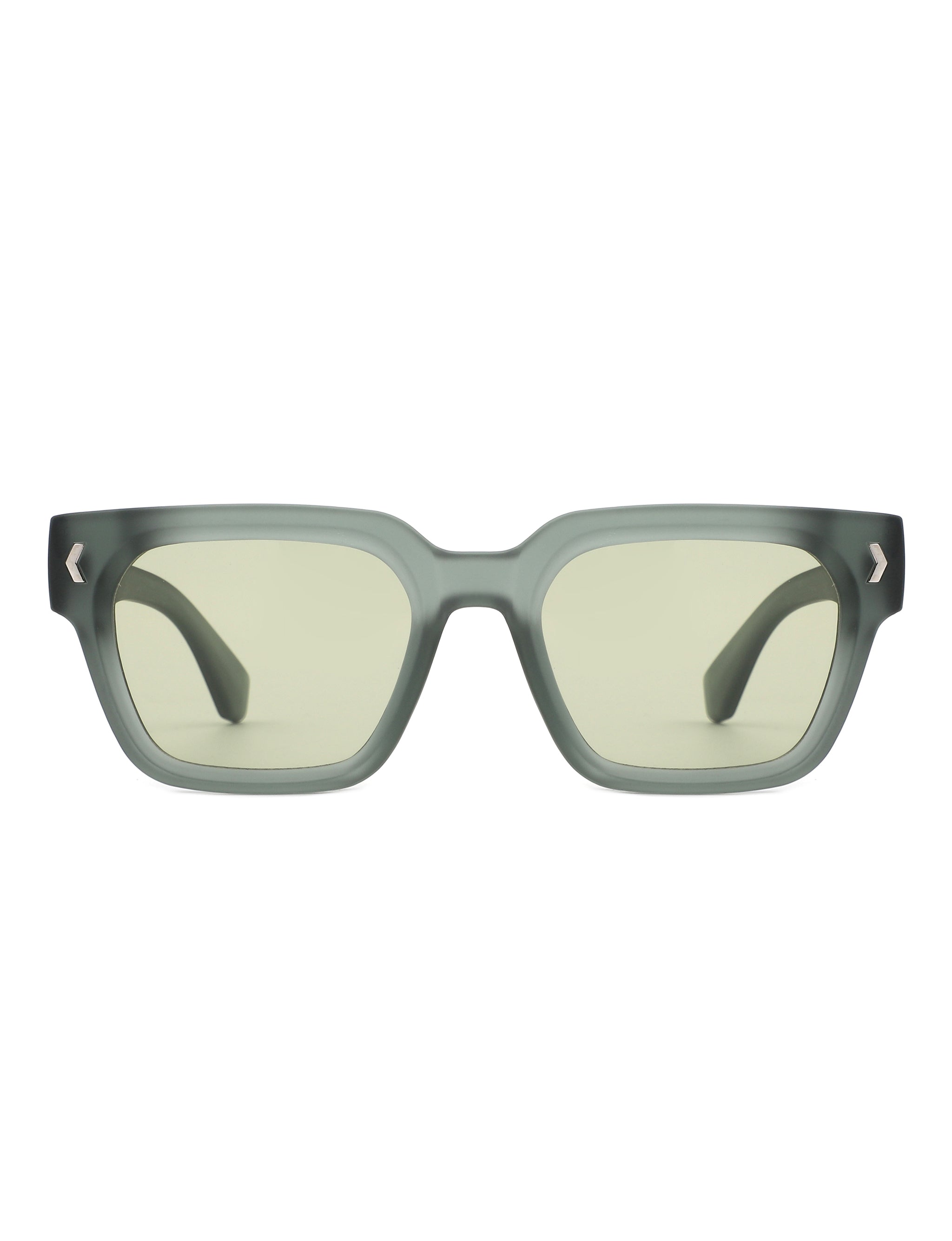 Rutrary Retro Thick Frame Fashion Square Sunglasses with stylish design and polycarbonate lenses, perfect for sun protection.