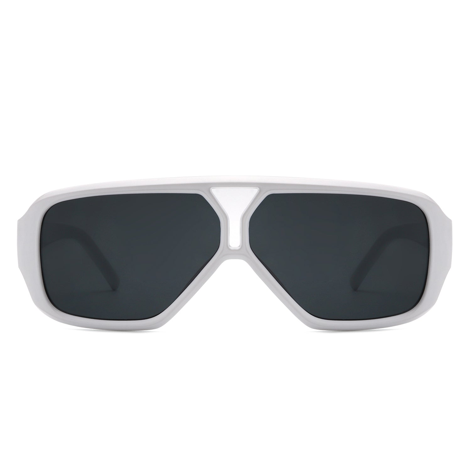 Skyhaven Retro Oversized Square Double Bridge Fashion Sunglasses with a stylish design and protective lenses.