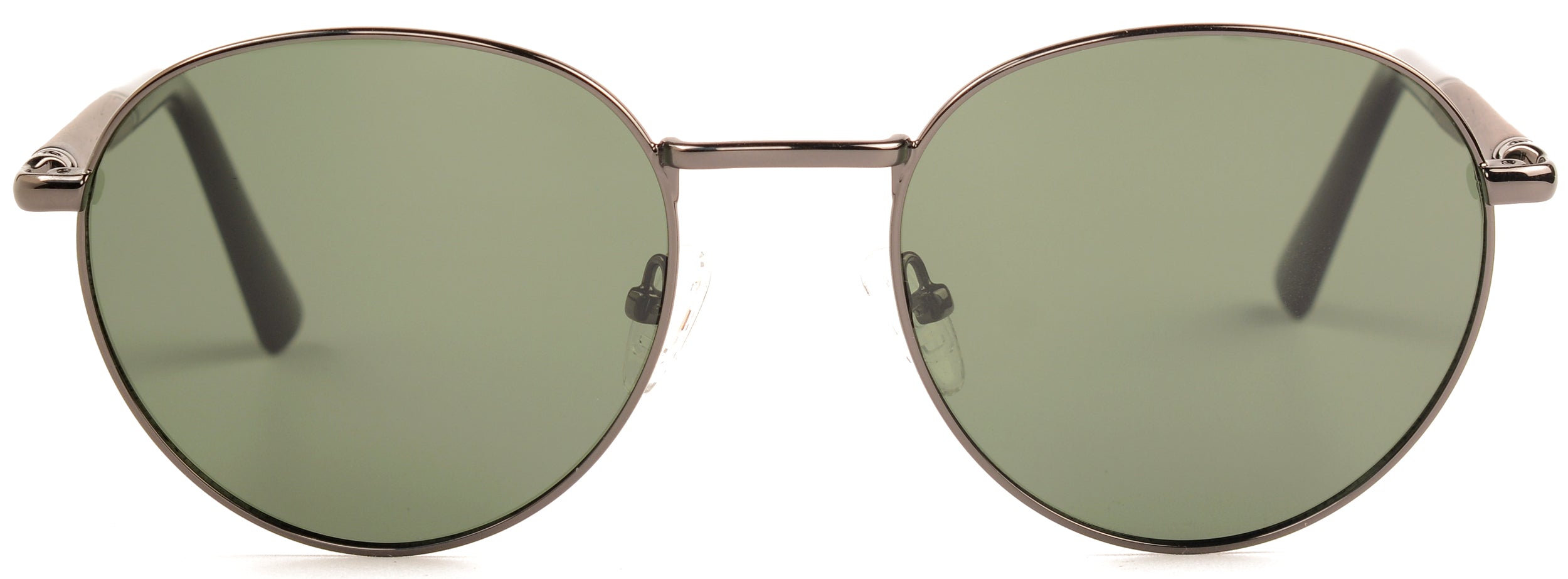 Sloan Monel & Wood Sunglasses featuring round design with wood temples and TAC polarised lenses.