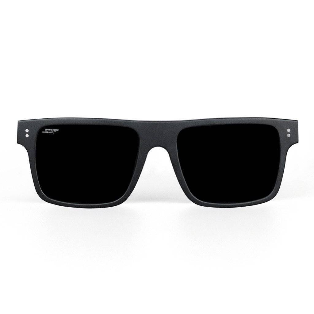 SPORT Real Carbon Fiber Sunglasses with polarized lenses and acetate frames, showcasing a modern square design.