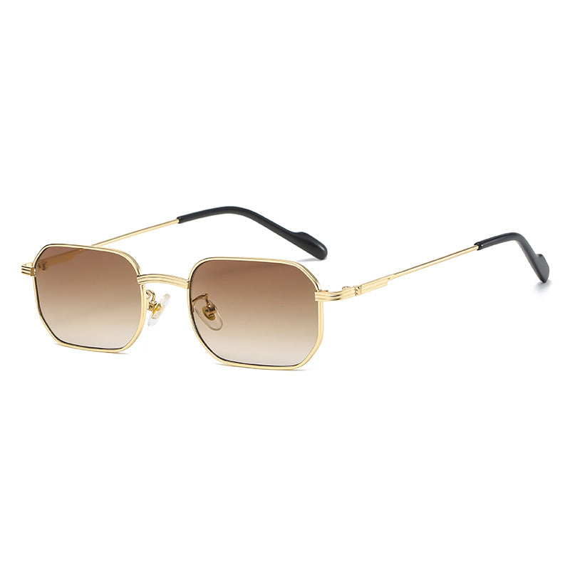 Stylish square frame sunglasses in various lens colors, showcasing a modern design suitable for both men and women.