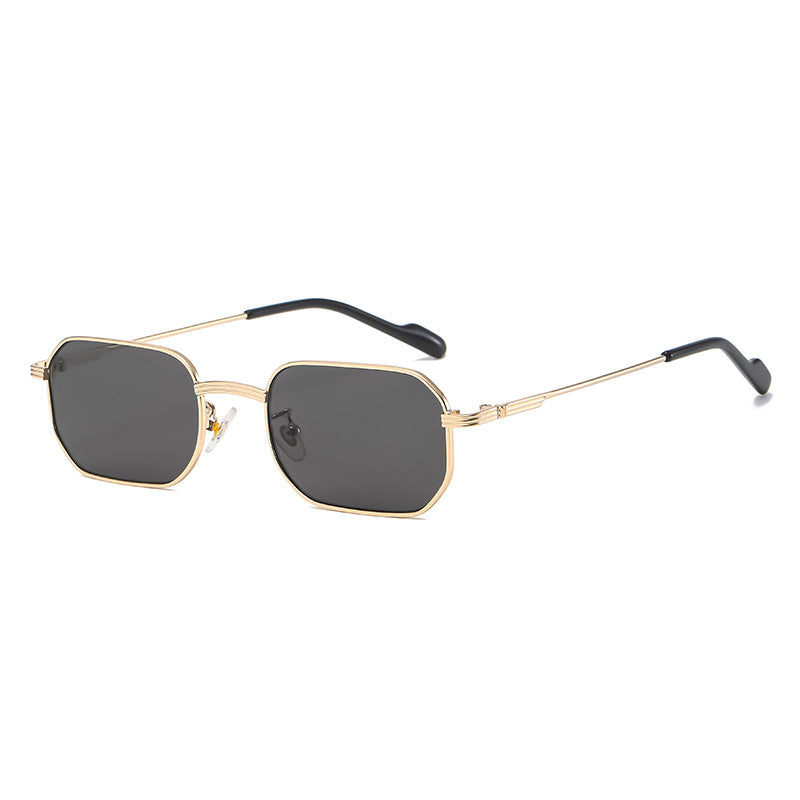 Stylish square frame sunglasses in various lens colors, showcasing a modern design suitable for both men and women.