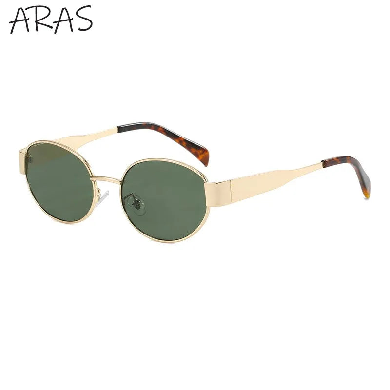 Stylish oval sunglasses from Sexikinis Swim, featuring a vintage design and UV protection, suitable for outdoor activities.