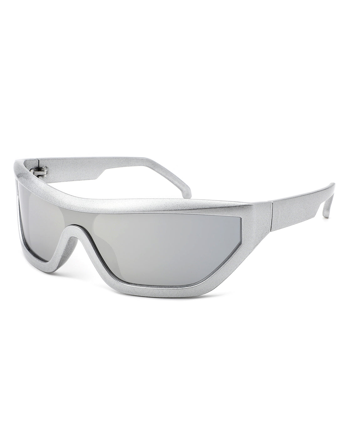 Tybalt Square Wrap Around Geometric Fashion Sunglasses with a sleek design, showcasing polycarbonate lenses and stylish frames.