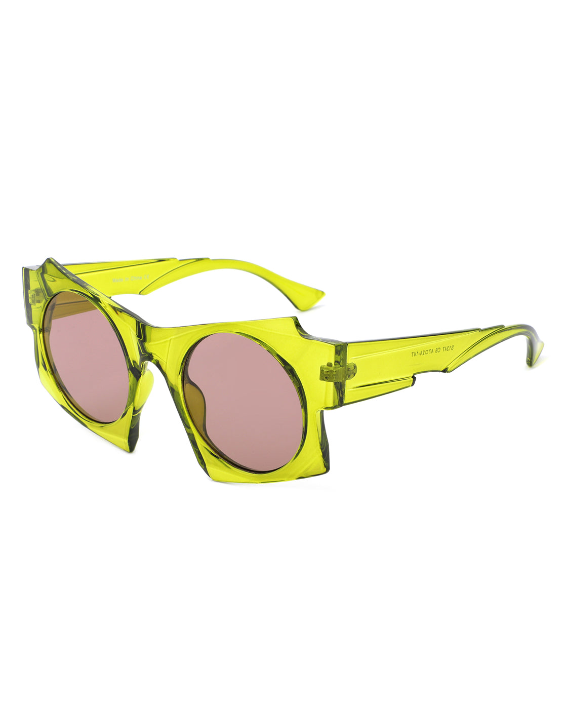Tyren Geometric Oversized Square Sunglasses with stylish design and protective lenses, perfect for sun protection.