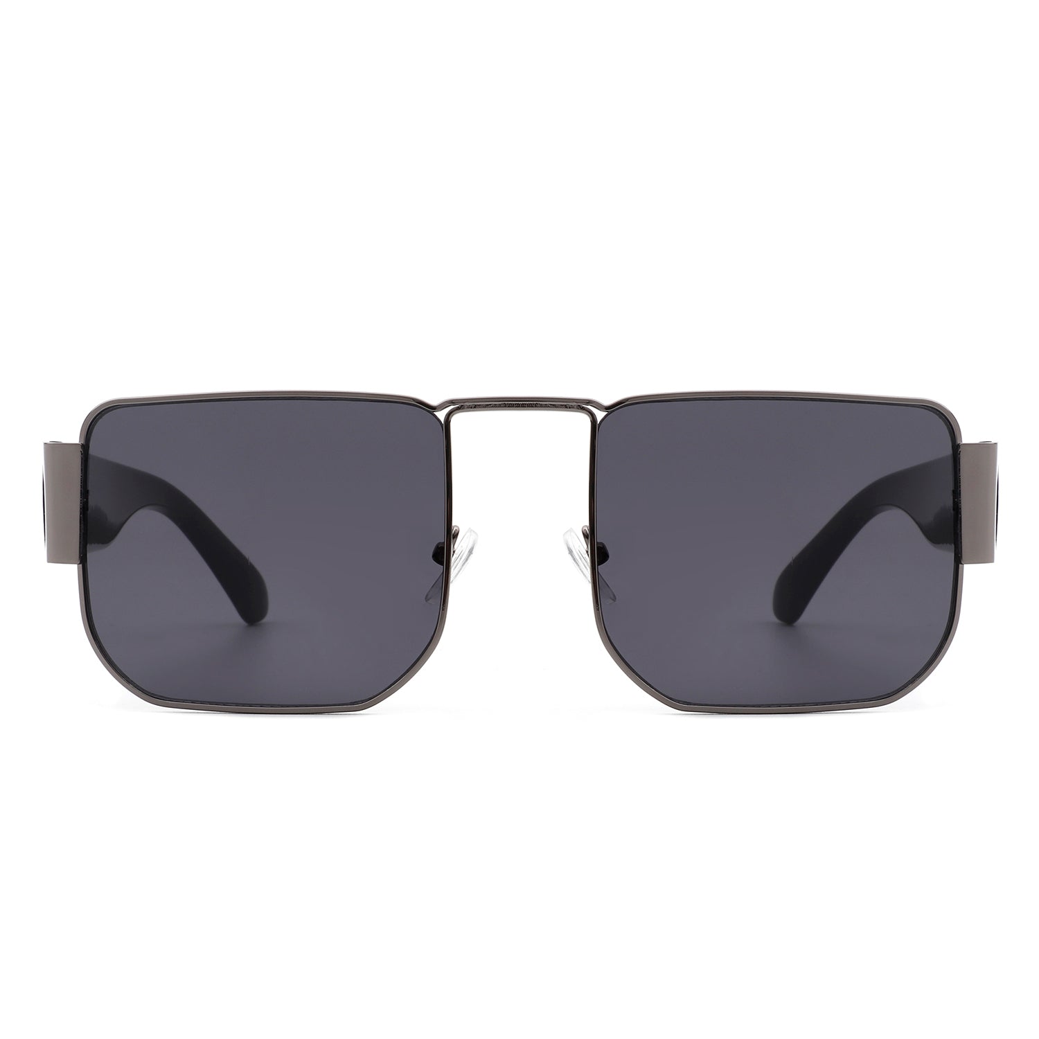 Ushad Square Retro Flat Top Tinted Vintage Fashion Sunglasses with a stylish design and UV protection.