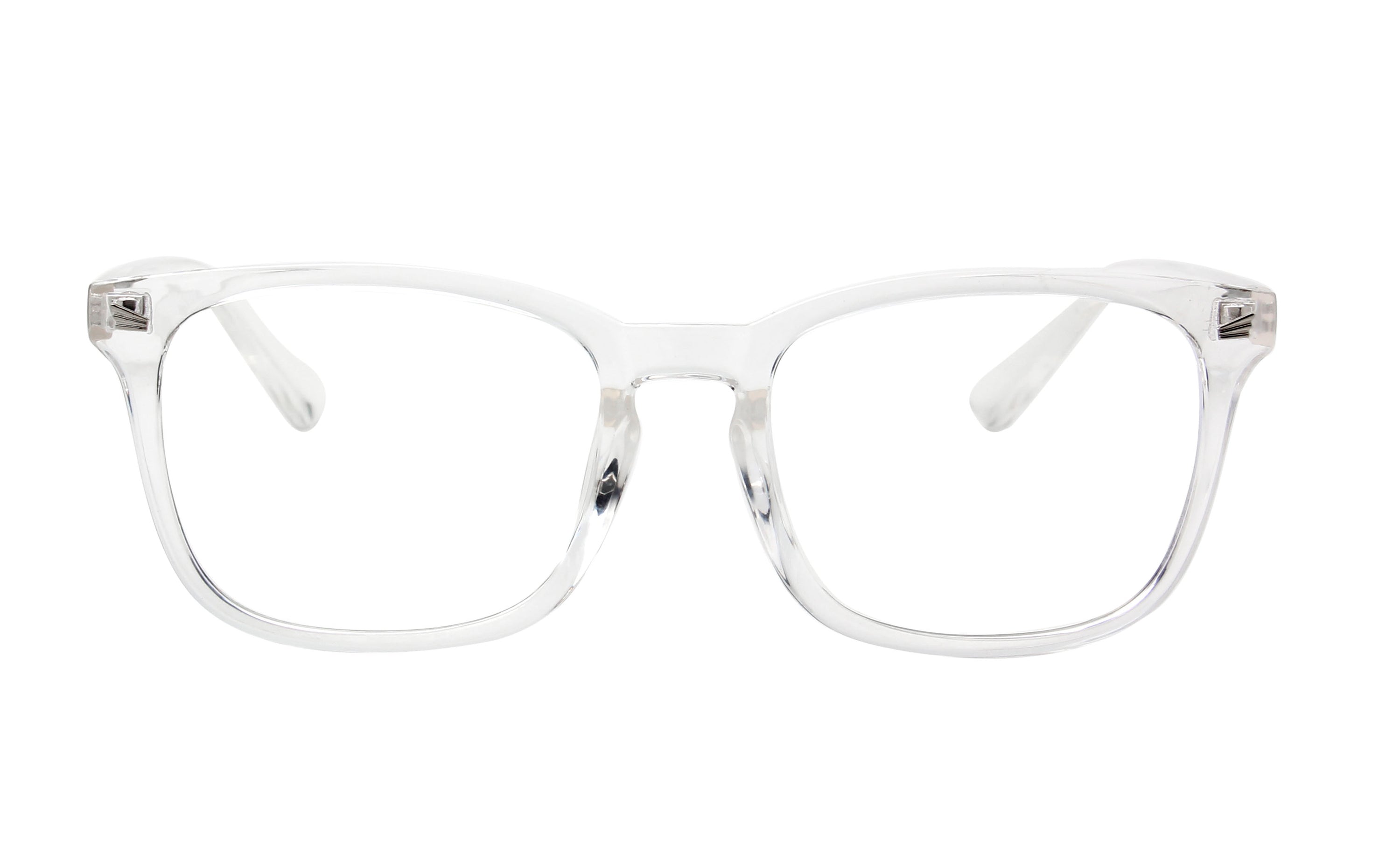 Venezia Classic Rectangle Horn Rimmed Blue Light Blocker Glasses with a stylish design and blue light blocking lenses.