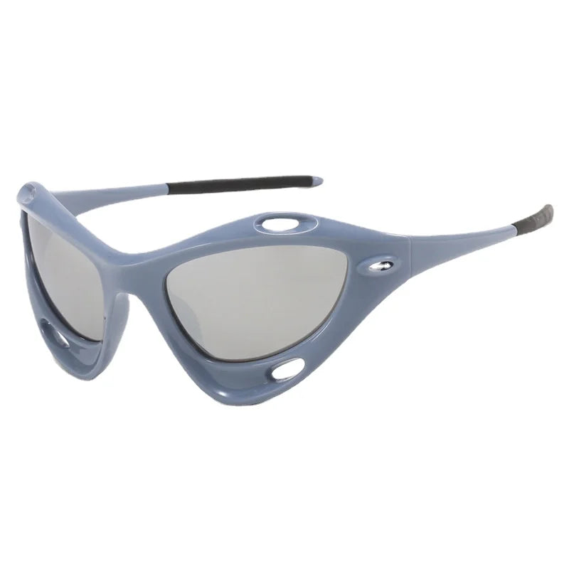 Stylish Wasps Sunglasses by ZHUJI featuring an oval design, UV400 lenses, and a durable polycarbonate frame, perfect for women.