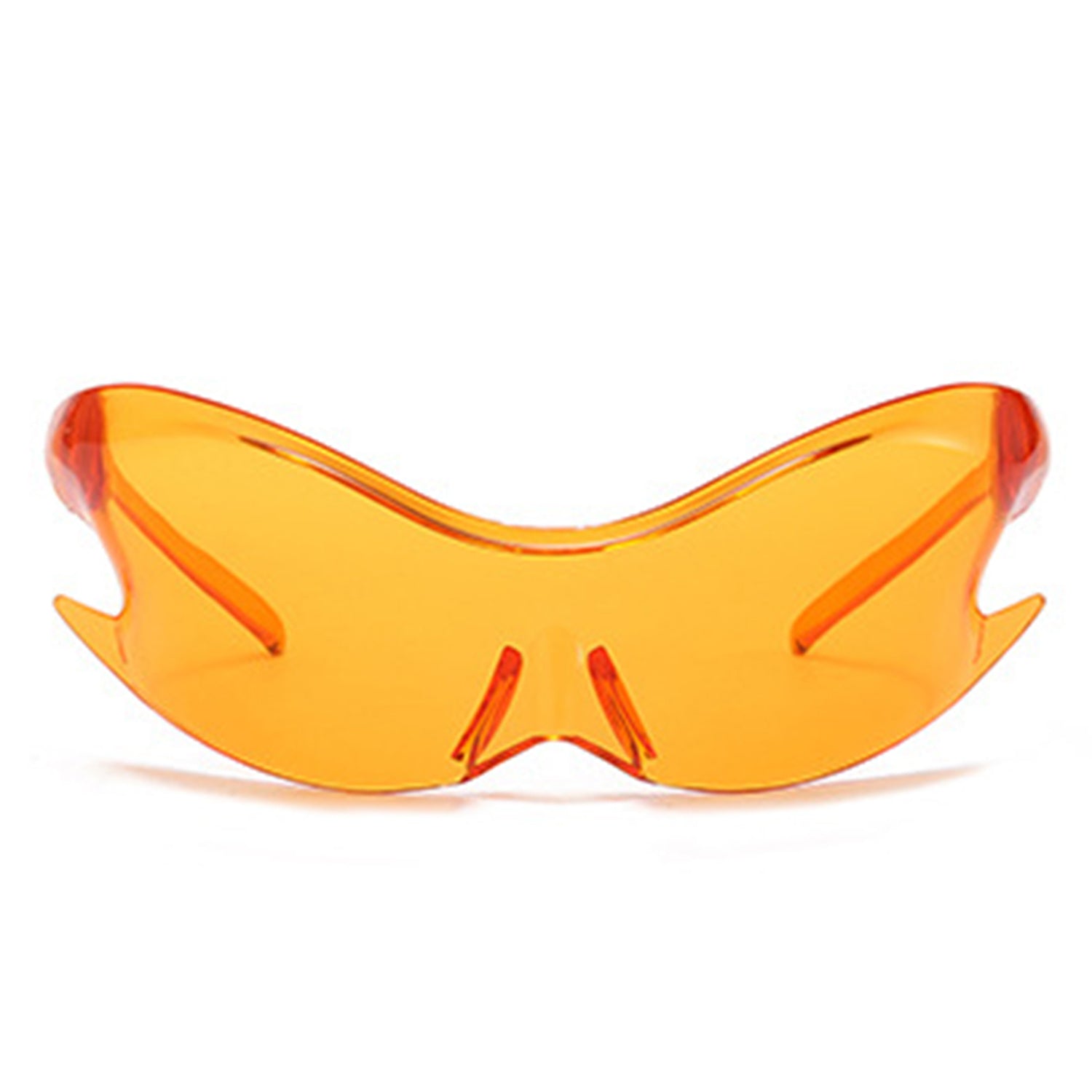 Whiestan Futuristic Mirrored Sleek Wrap Around Sports Sunglasses showcasing a stylish design with a reflective lens and a lightweight plastic frame.