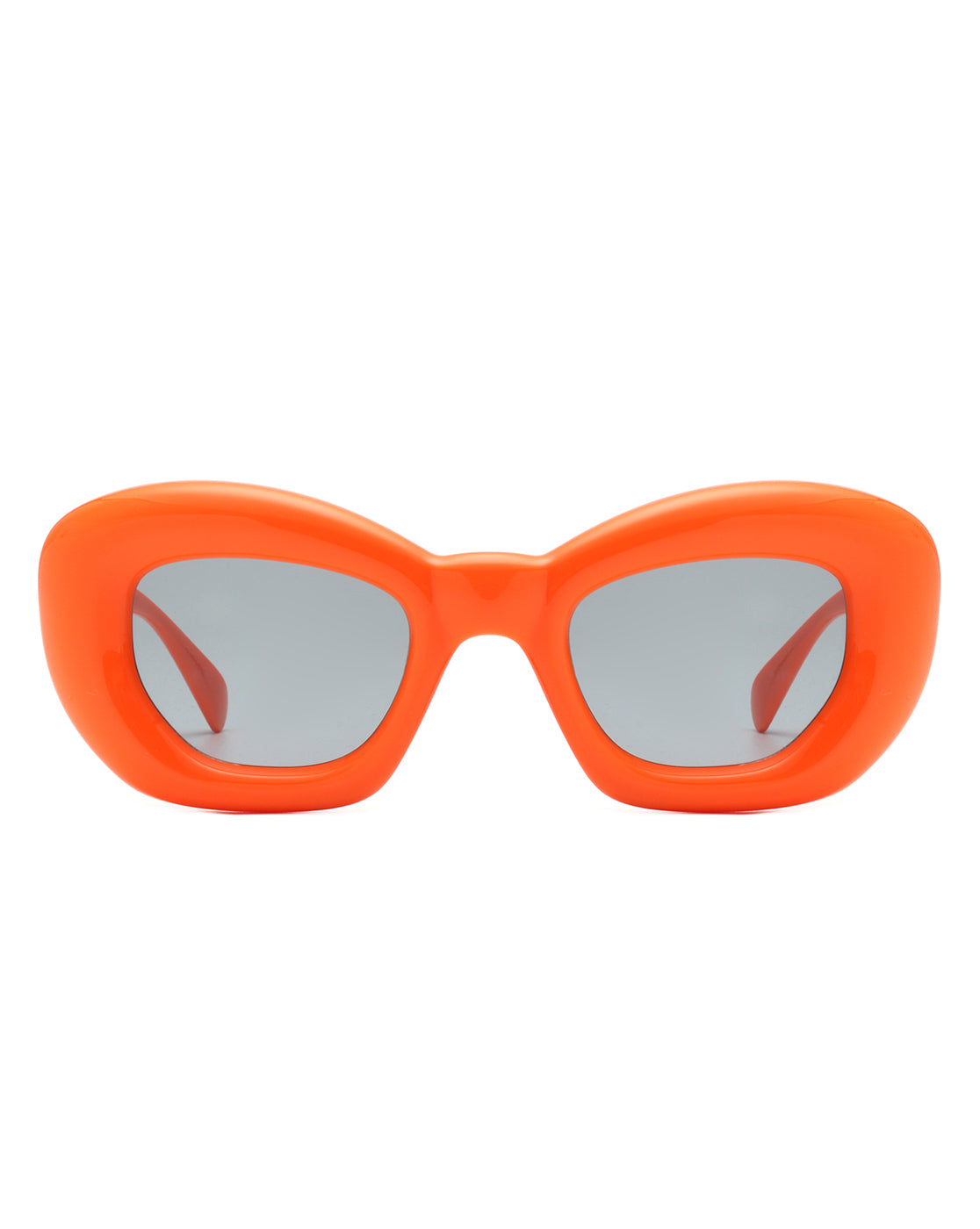 Xenith Women's Fashion Square Thick Frame Cat Eye Sunglasses in stylish packaging with microfiber cleaning cloth and pouch.