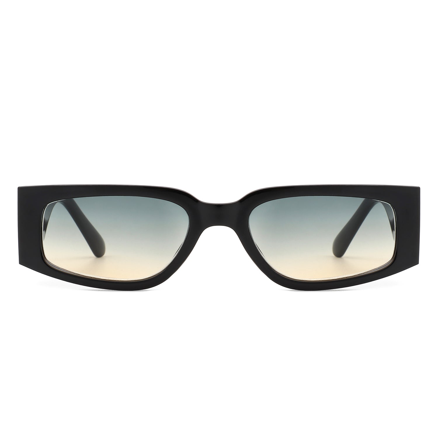 Xenotica Rectangle Narrow Retro Slim Vintage Square Sunglasses in assorted colors with a stylish design.