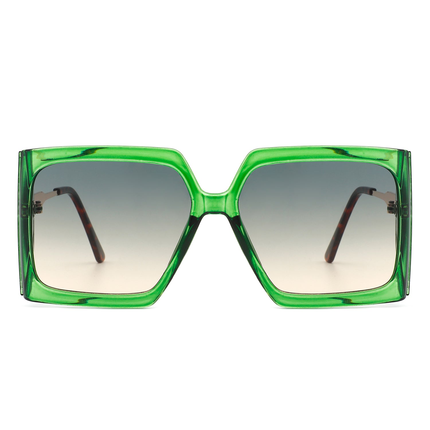 Yellowra Women Oversize Retro Square Large Fashion Sunglasses with a stylish design, featuring a metal and plastic frame and large lenses.