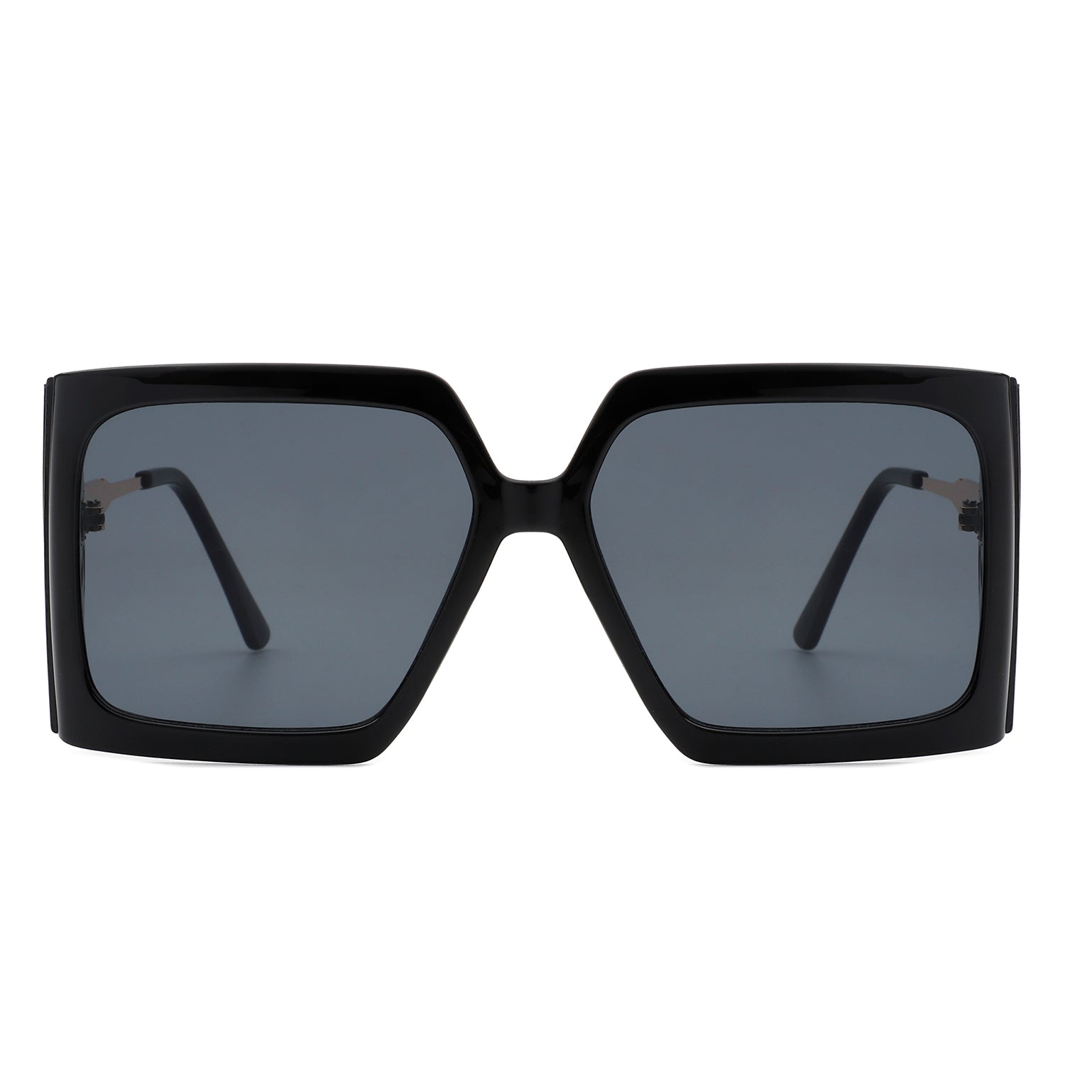 Yellowra Women Oversize Retro Square Large Fashion Sunglasses with a stylish design, featuring a metal and plastic frame and large lenses.