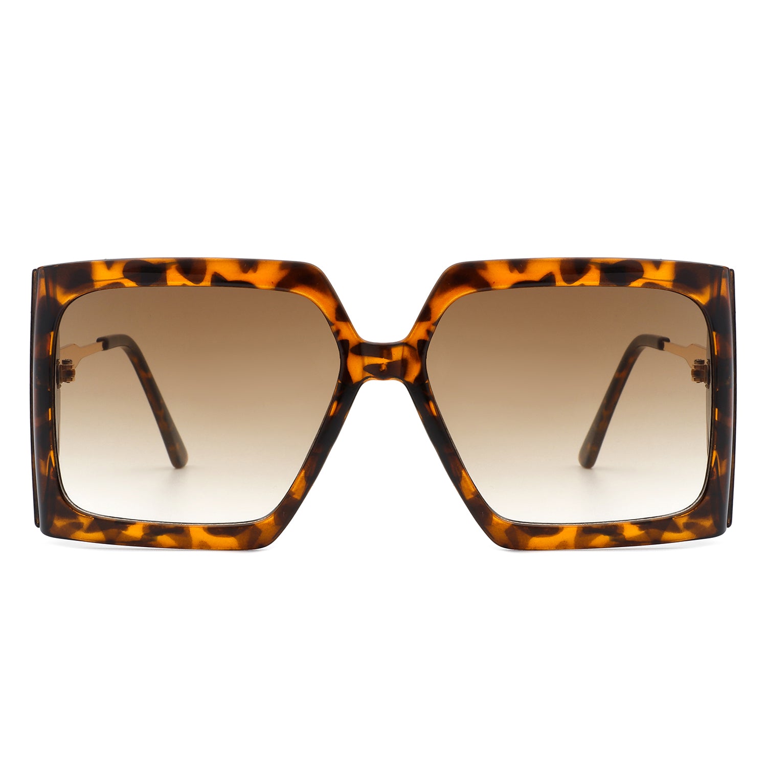 Yellowra Women Oversize Retro Square Large Fashion Sunglasses with a stylish design, featuring a metal and plastic frame and large lenses.