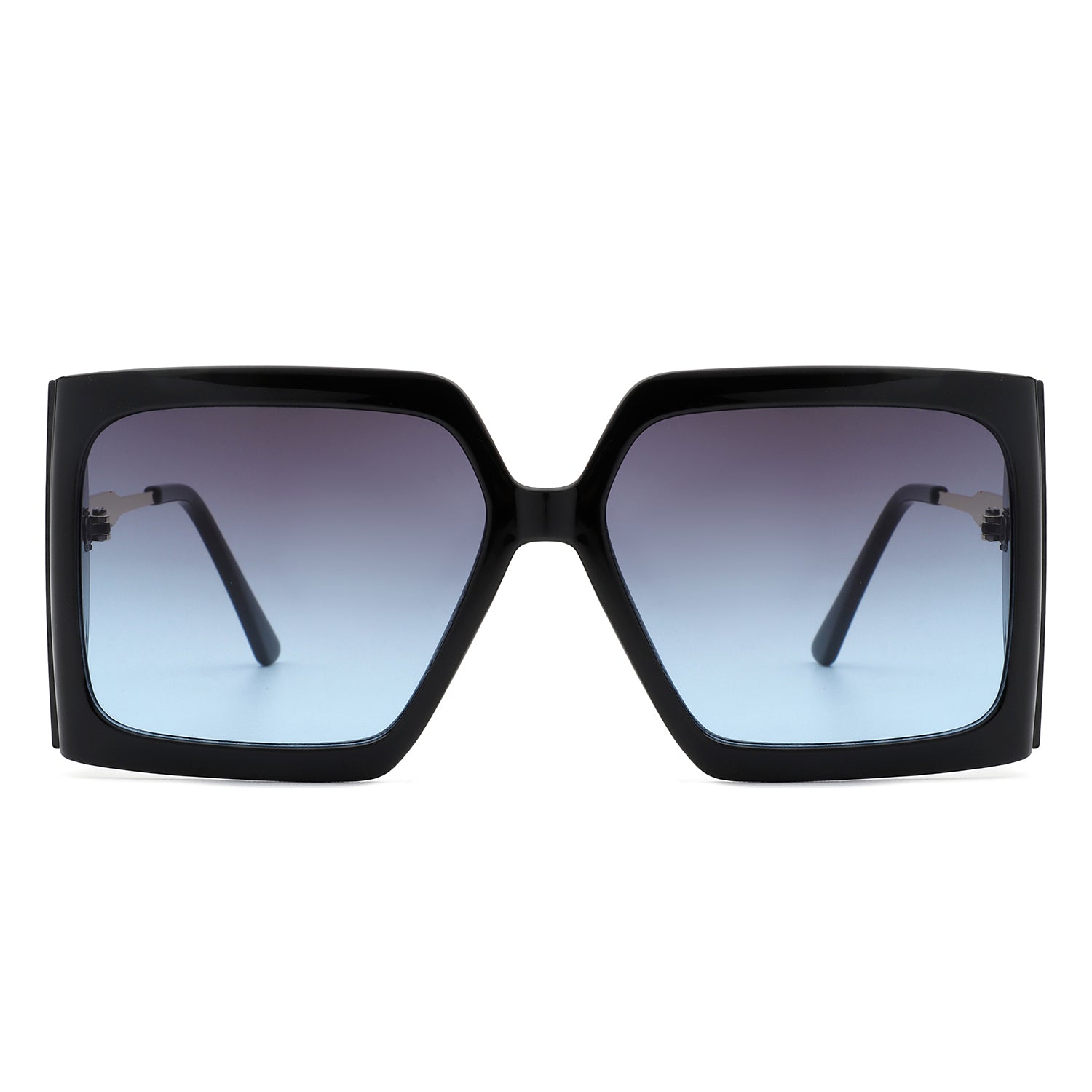 Yellowra Women Oversize Retro Square Large Fashion Sunglasses with a stylish design, featuring a metal and plastic frame and large lenses.