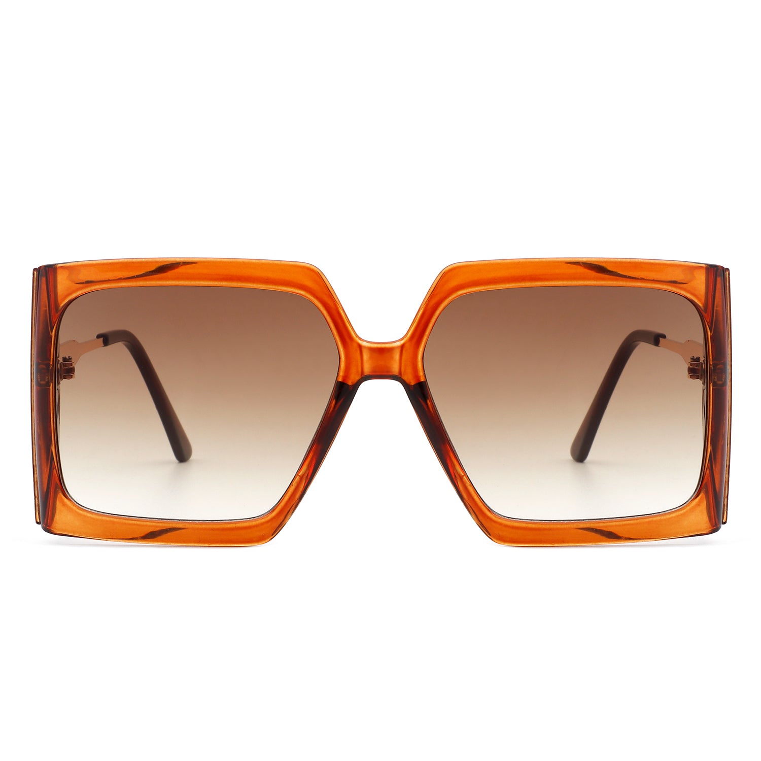 Yellowra Women Oversize Retro Square Large Fashion Sunglasses with a stylish design, featuring a metal and plastic frame and large lenses.