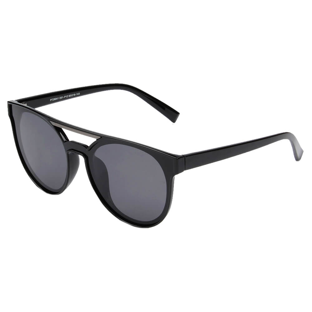 Zagreb Round Polarized Fashion Sunglasses with a stylish round frame and polarized lenses, perfect for outdoor activities.
