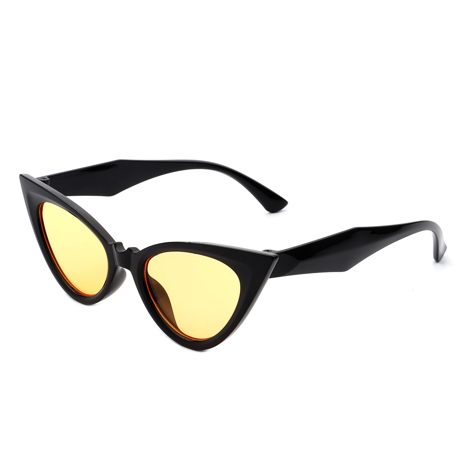 Zephyria Women Retro High Pointed Fashion Cat Eye Sunglasses with a stylish design and UV protection.
